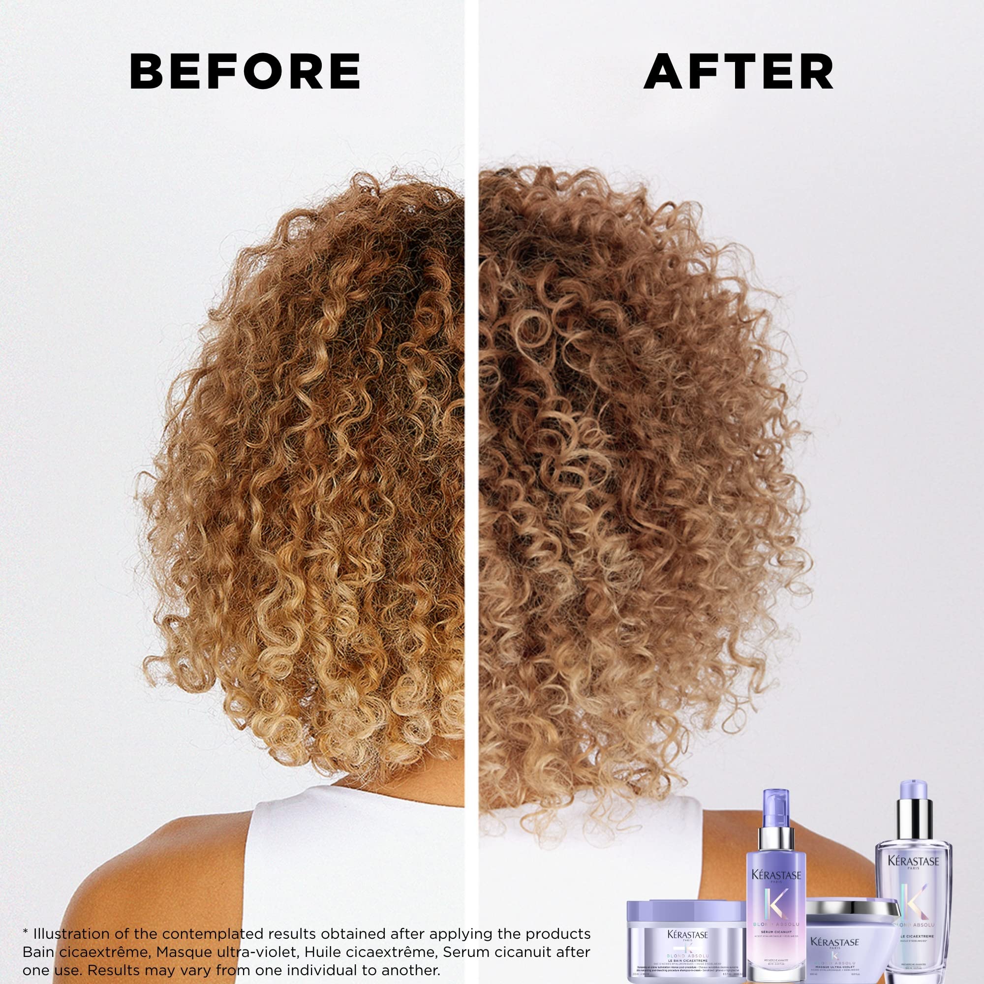 KÉRASTASE Blond Absolute Lumiere Illuminating Shampoo for Lightened Highlighted and Damaged Hair, Nourishes and Illuminates, Adds Softness & Shine, Strengthens Damaged Hair with Hyaluronic Acid