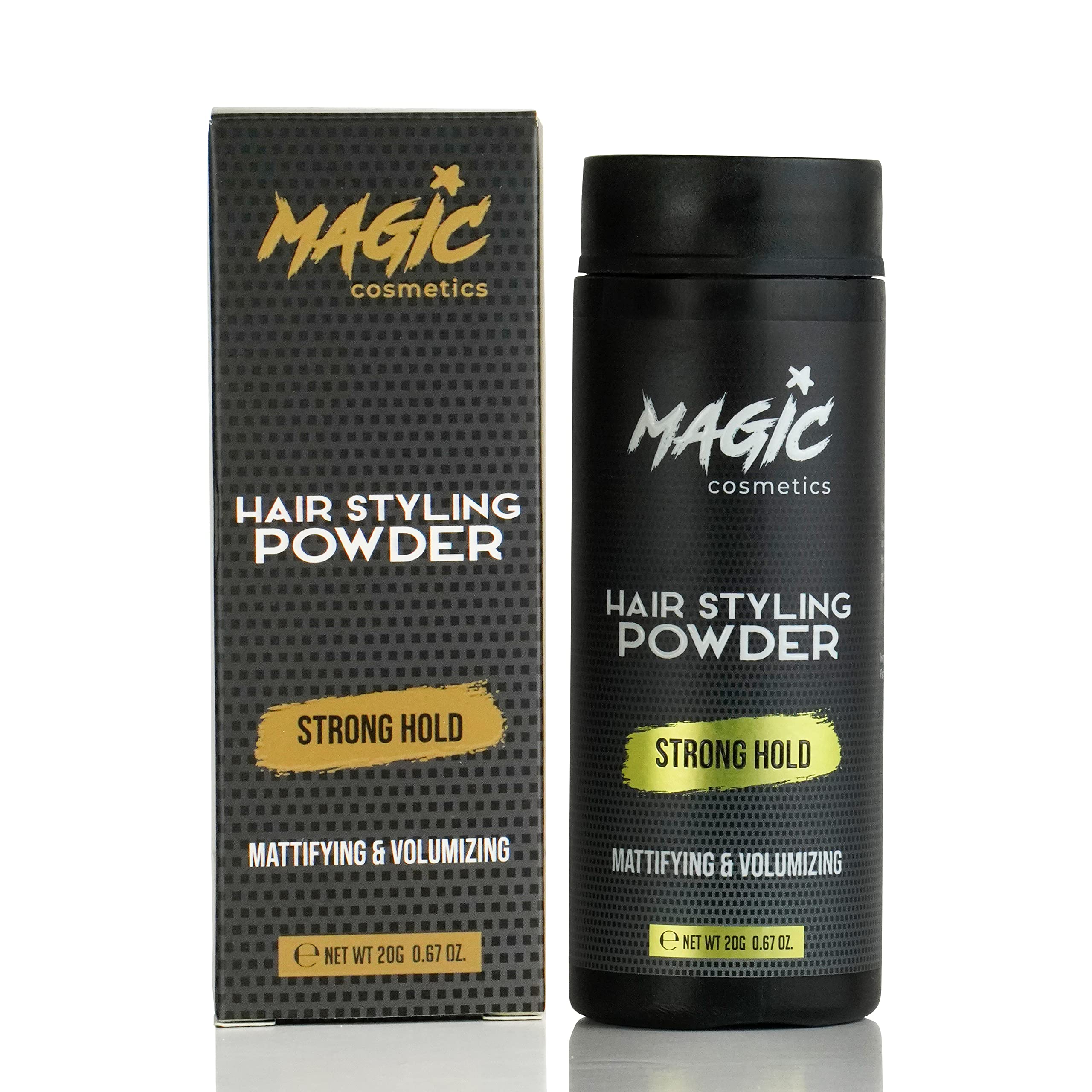 Magic Cosmetics Hair Powder Men | Unisex Root Hair Styling Powder | Matt Look | Anti-Gravity Powder Styler | Invisible Texture | Instant Volume and Root Boost| All Hair Types | 40 gr