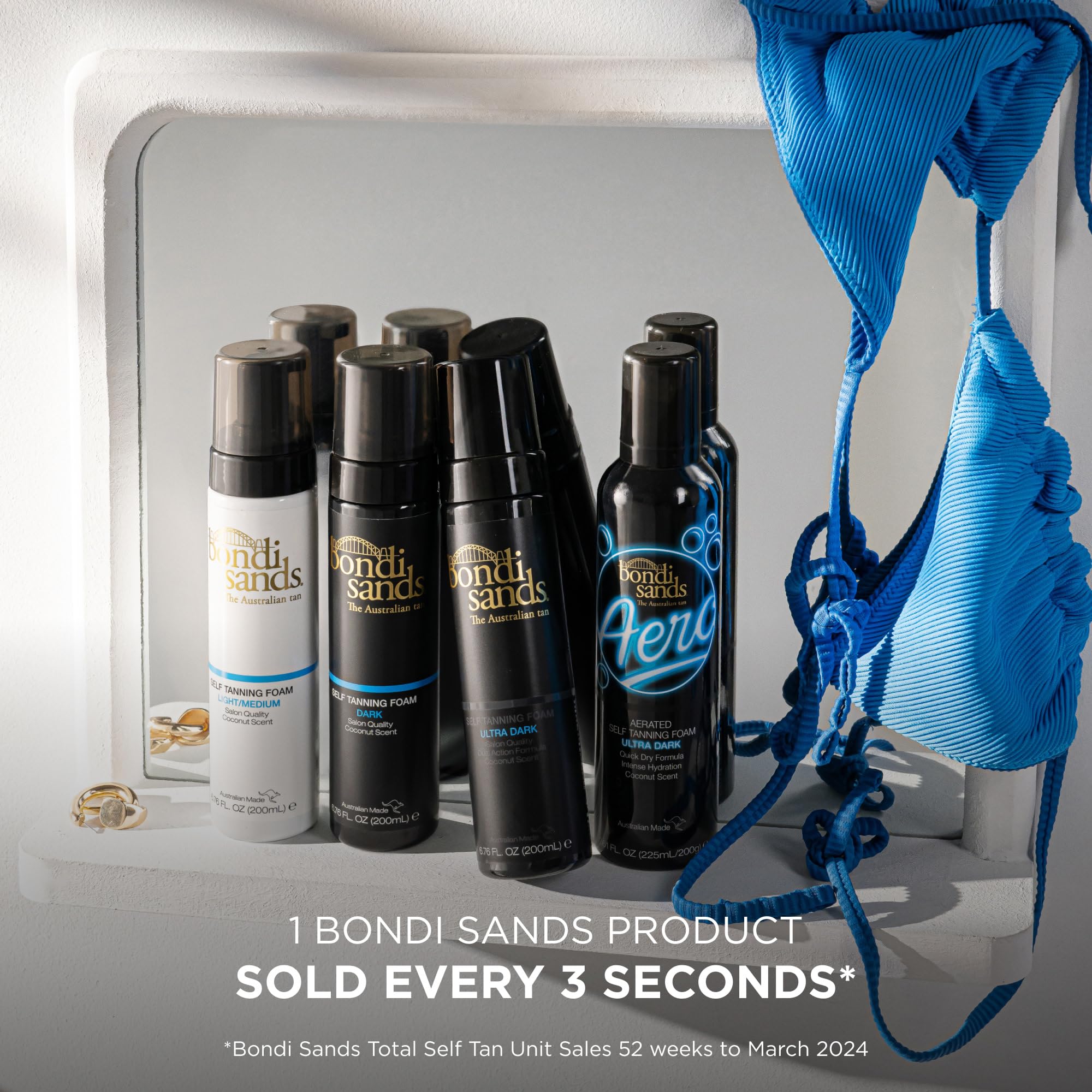 Bondi Sands Aero Self Tanning Foam | Lightweight + Fast-Drying Aerosol Formula Gives Skin a Hydrated, Long-Lasting Bronzed Glow | Ultra Dark, 7.61 Oz/225 mL