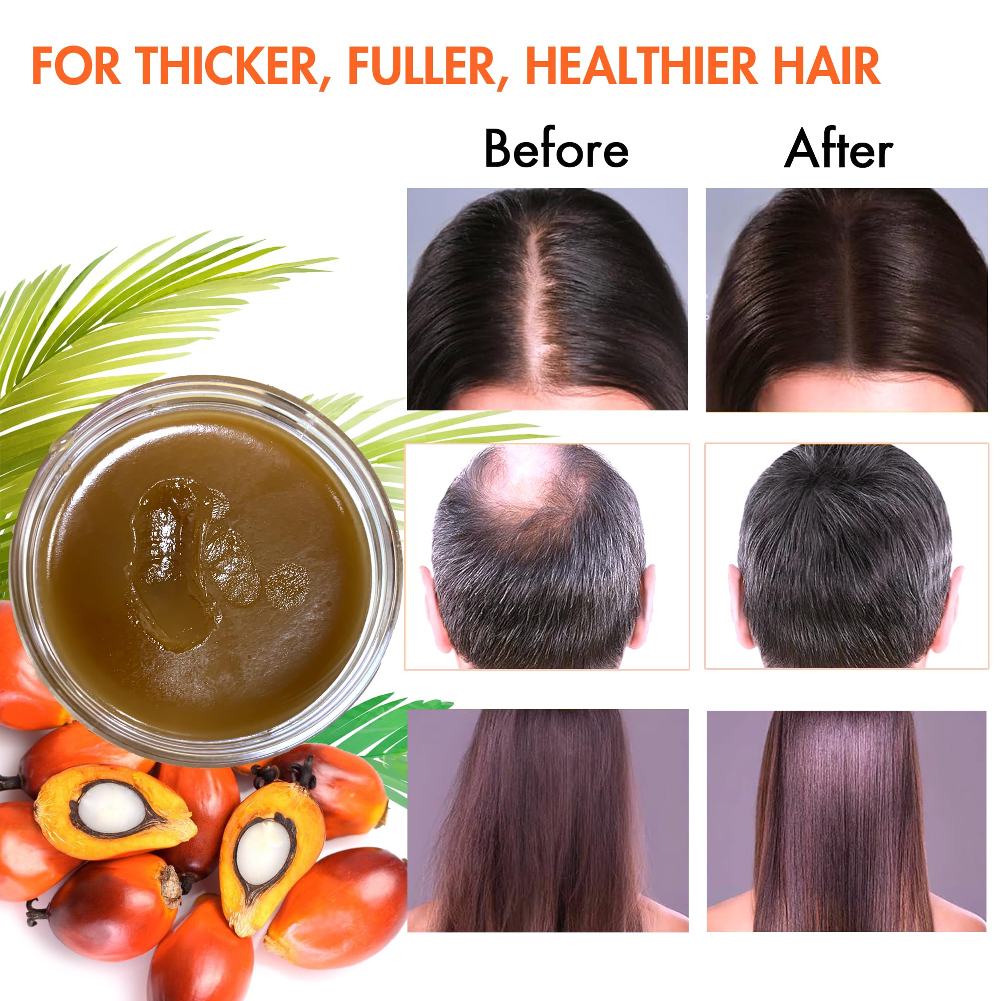 Raw Batana Oil for Hair Growth, 100% Natural Pure Dr. Sebi Botana Oil, Unrefined Organic Batana Hair Growth Oil for Prevent Hair Loss, Enhances Hair Thickness for Men & Women 5.3 oz
