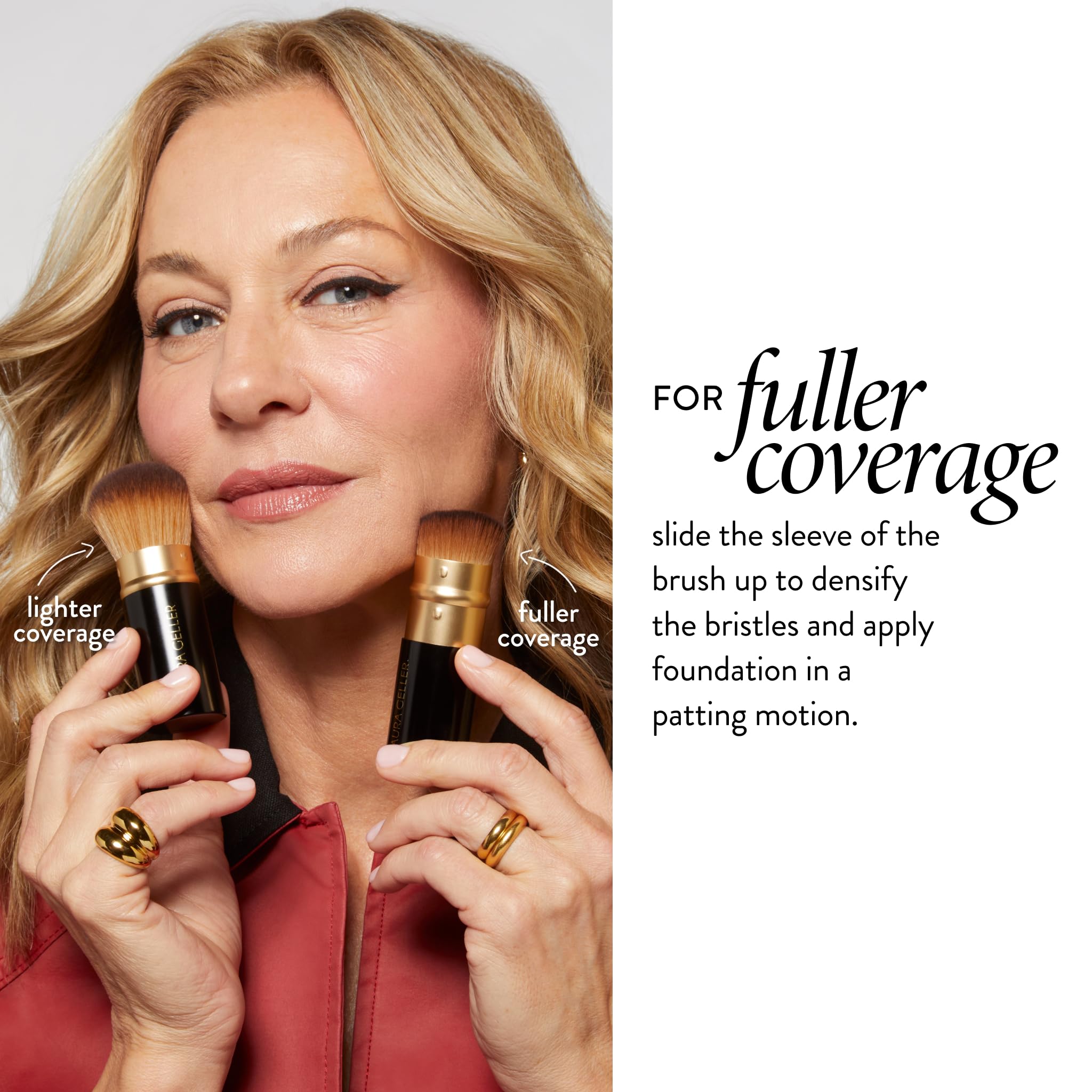 LAURA GELLER Baked Balance-n-Brighten Colour Correcting Powder Foundation (Sand) Buildable Light to Medium Coverage Baked Foundation, Demi-Matte Finish