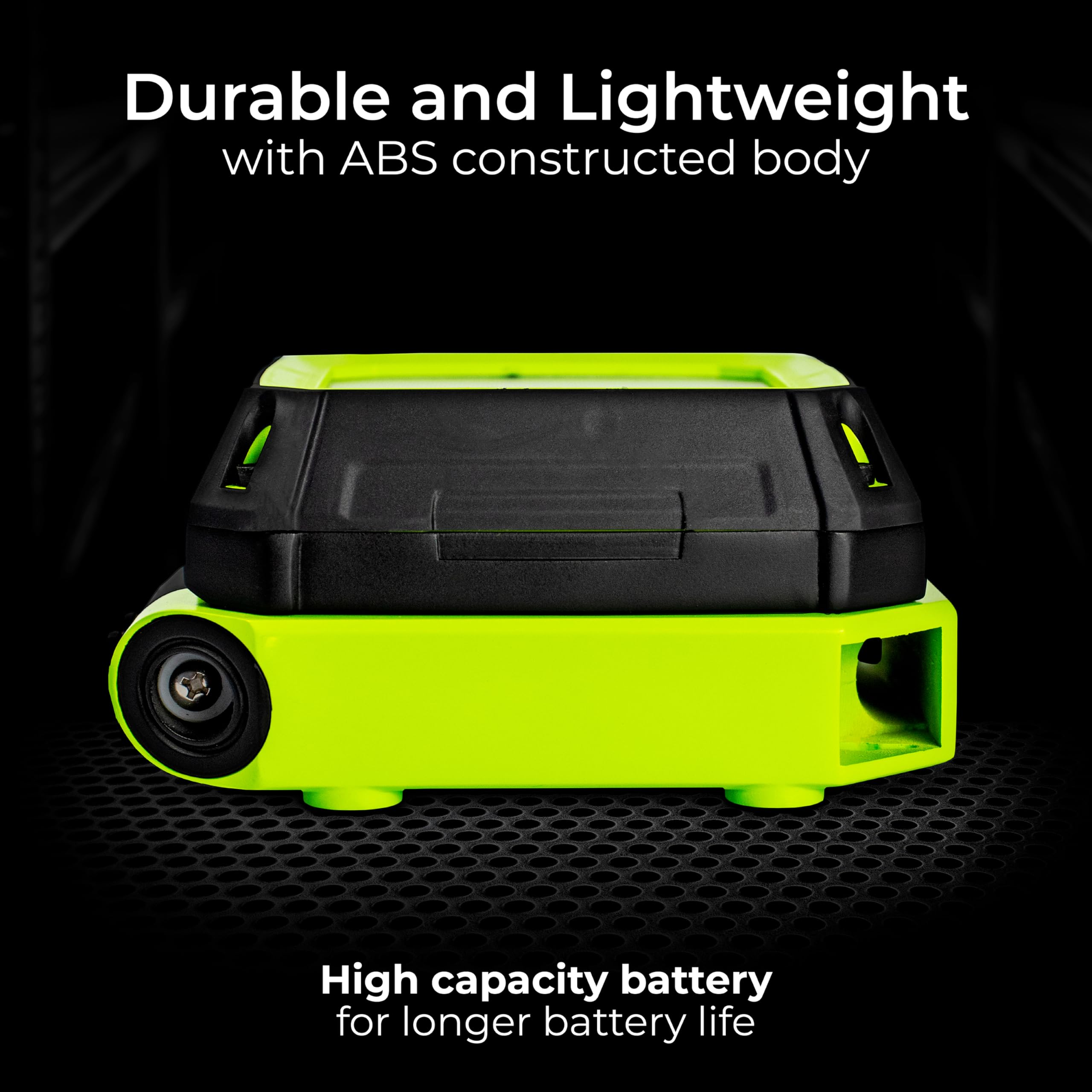 Luceco Compact Magnetic USB Charged Work Light, Green