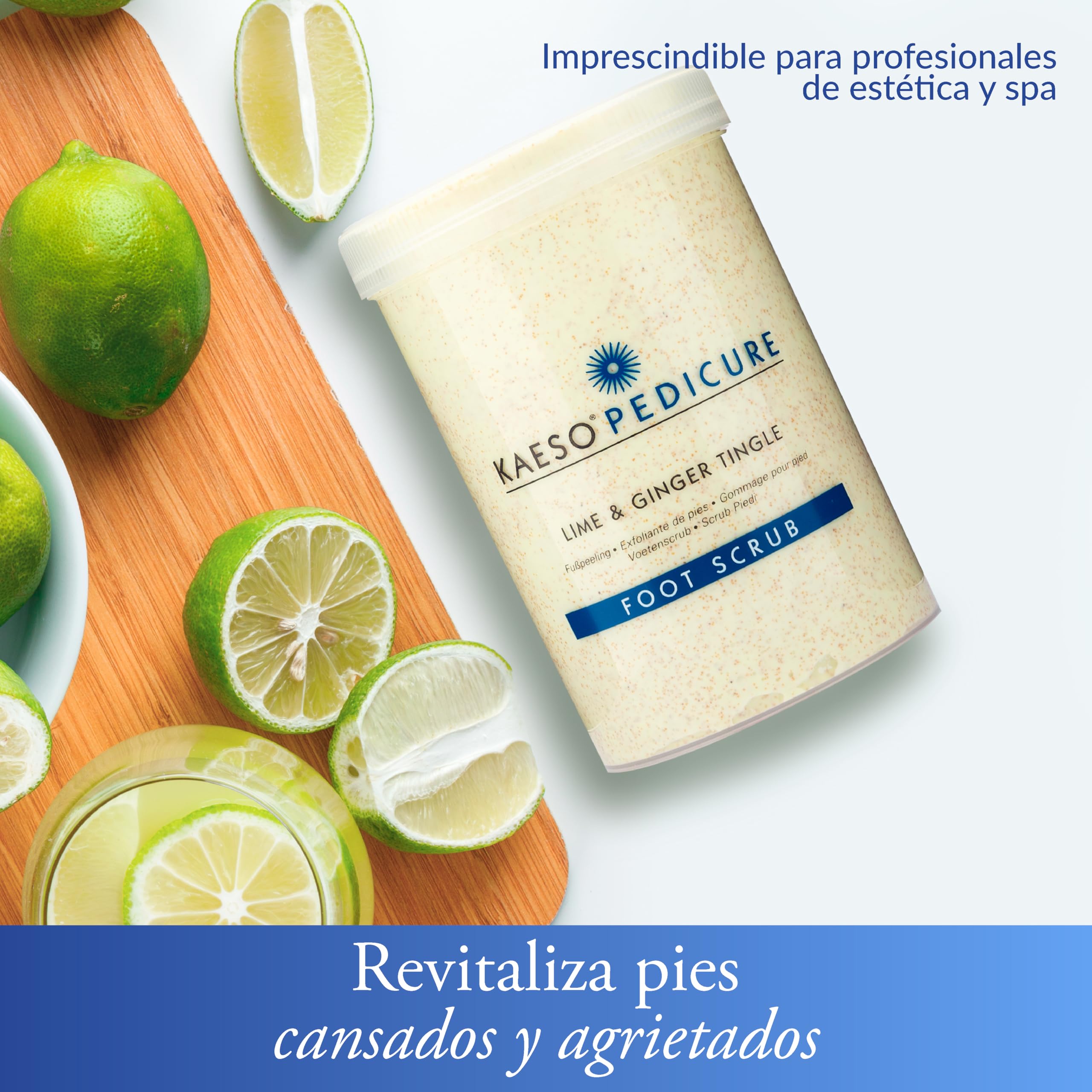 Kaeso Foot Scrub, Lime and Ginger Tingle, 1200 ml by Kaeso
