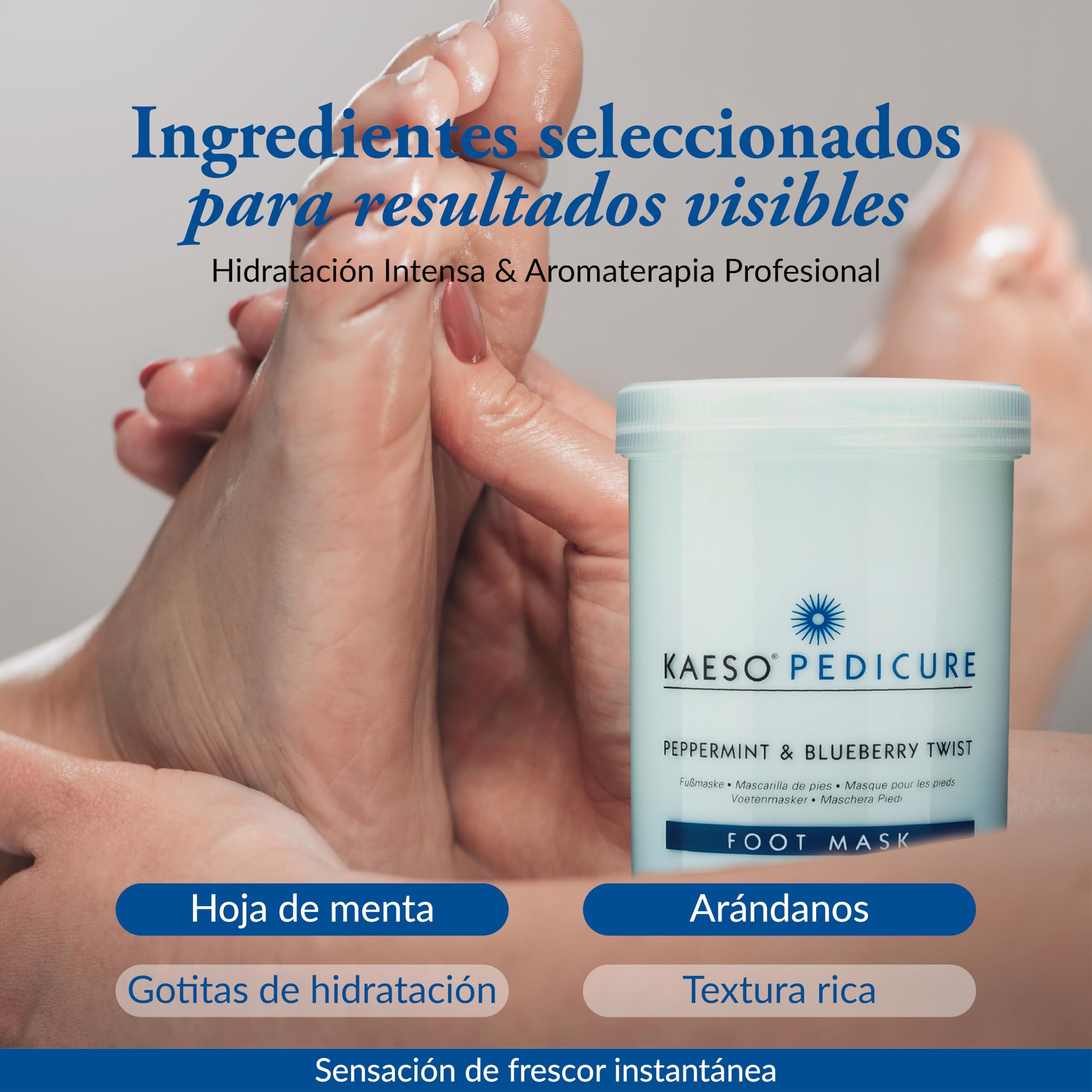 Kaeso Foot Mask, Peppermint and Blueberry Twist, 1200 ml by Kaeso