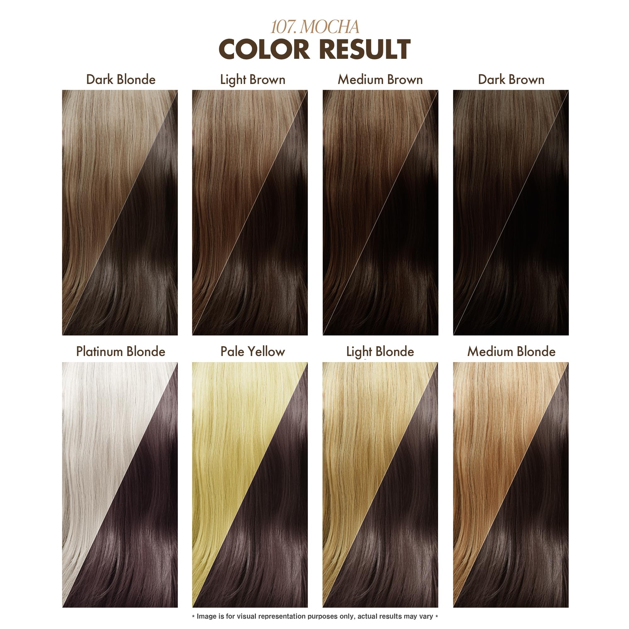 Adore Semi Permanent Hair Color - Vegan and Cruelty-Free Brown Hair Dye - 4 Fl Oz - 107 Mocha (Pack of 1)