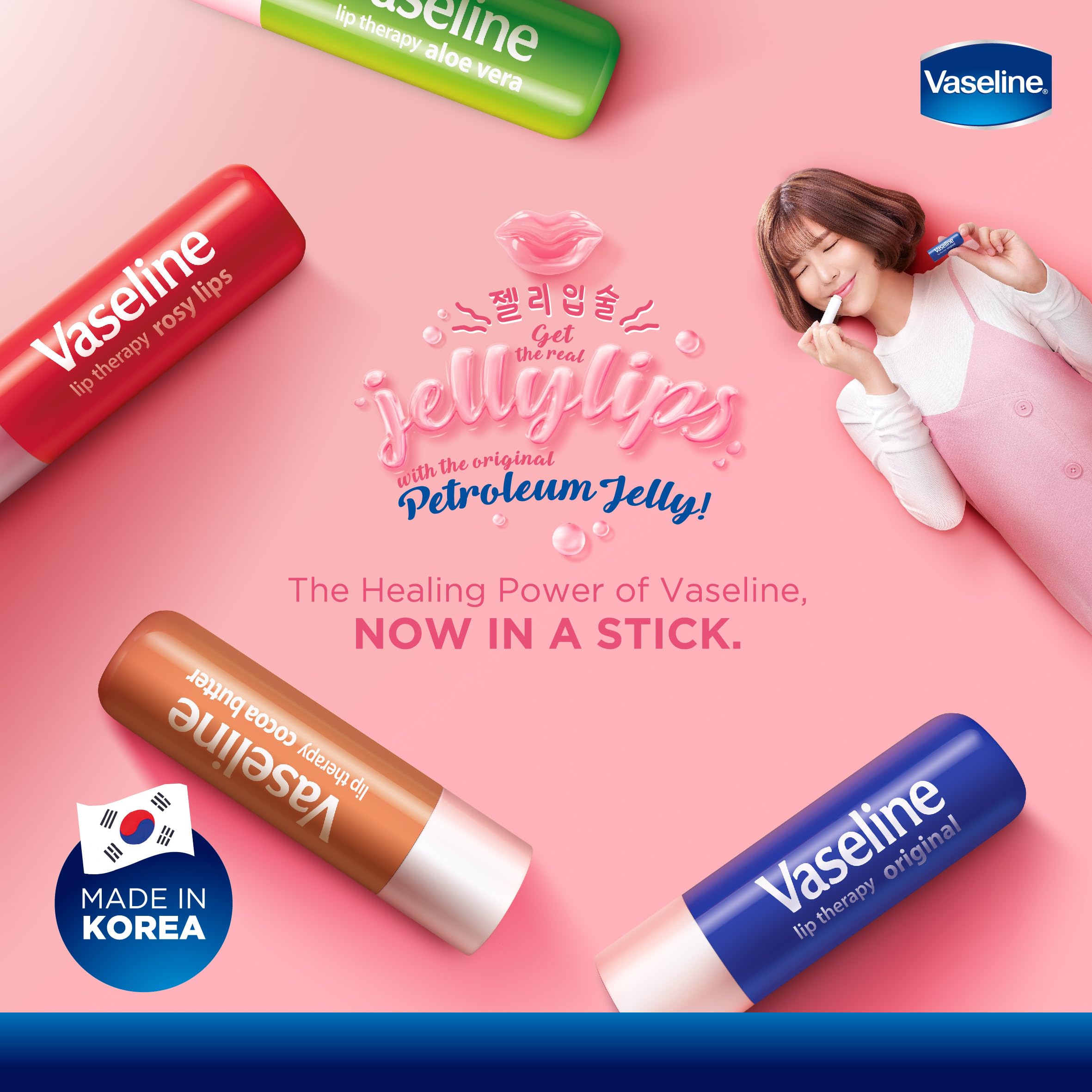 Vaseline Lip Therapy Aloe Care Twin Pack