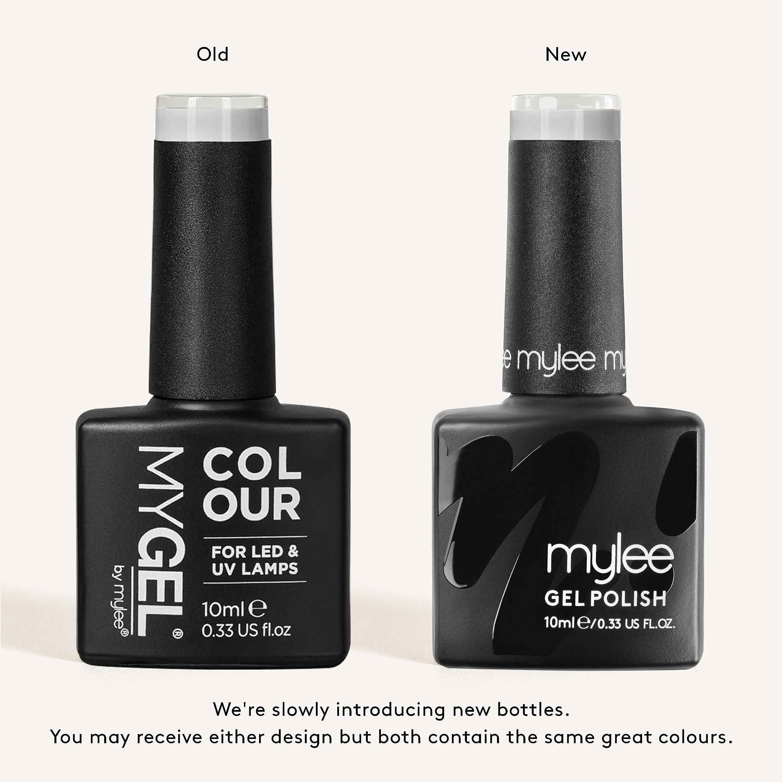 Mylee Gel Nail Polish Duo UV/LED Soak-Off Nail Art Manicure Pedicure for Professional, Salon & Home Use - Long Lasting & Easy to Apply (French Manicure, 2x10ml)