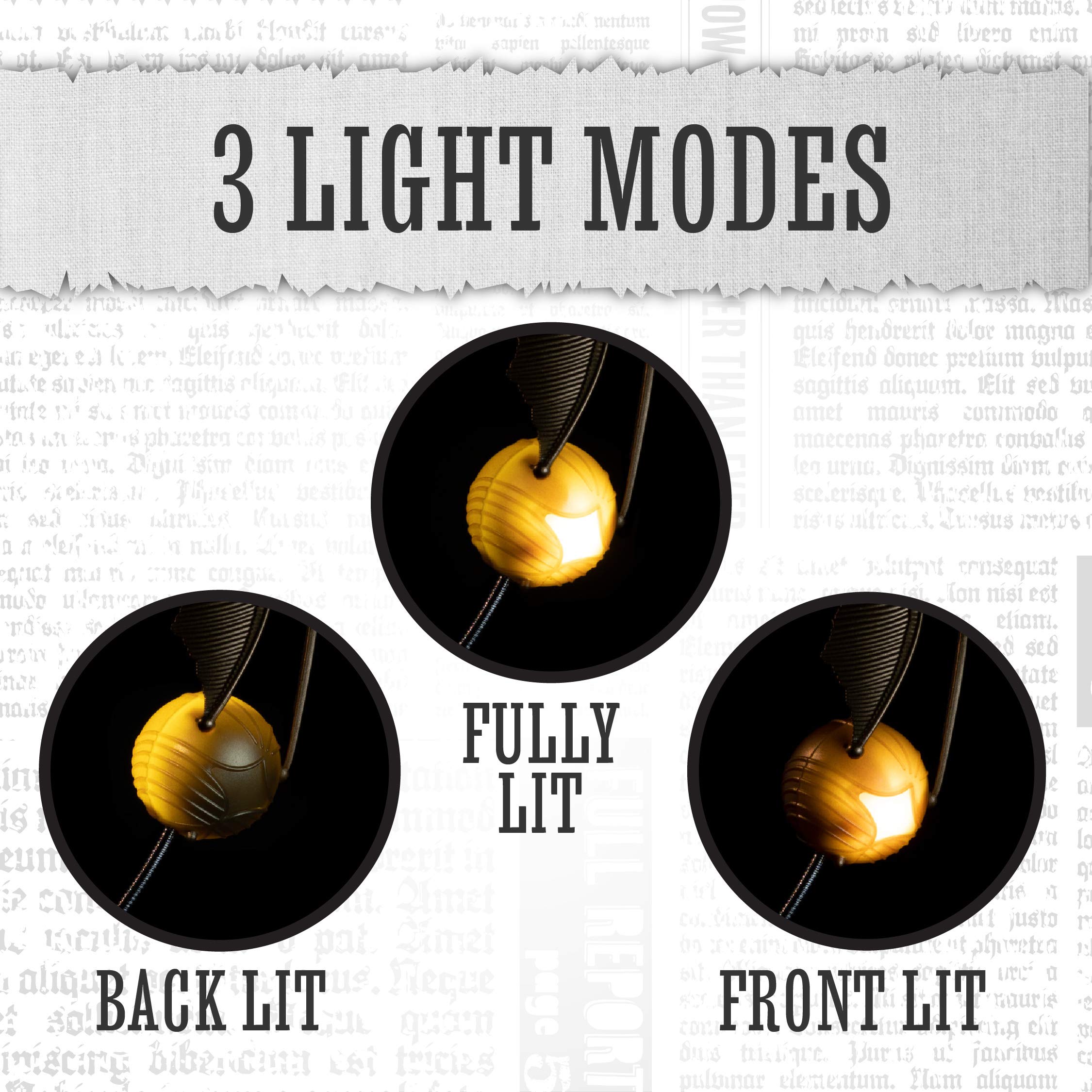 Golden Snitch Harry Potter Themed Reading Light with Lumi Clip | Battery Powered