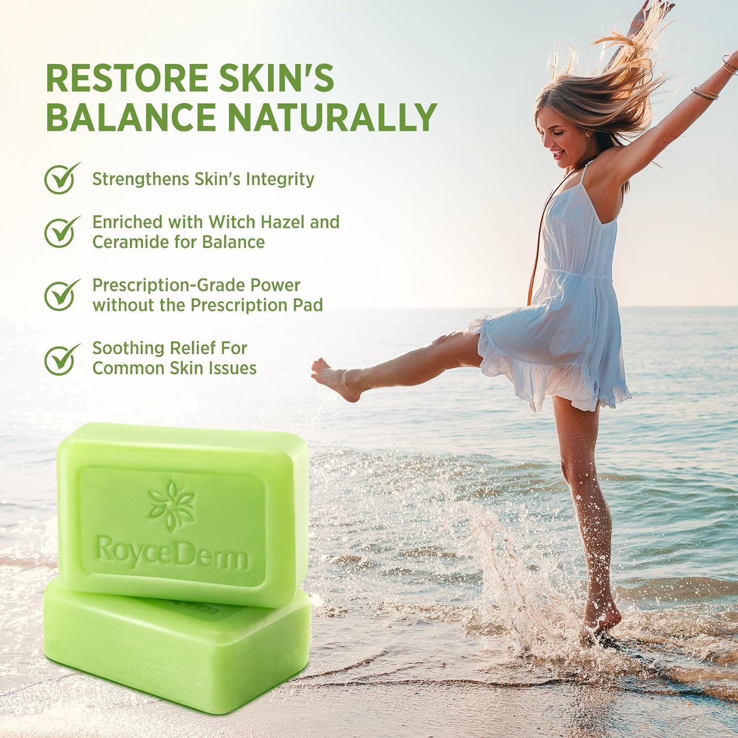 Tea Tree Oil Antifungal Soap – Antifungal Treatment for Face & Body Acne, Athlete's Foot, Tinea, Folliculitis Ringworm Jock Itch - Refresh & Cleanse with Natural Herbal Extracts