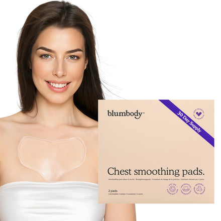 Chest Wrinkle Pads - Silicone Anti Wrinkle Patches for Wrinkles Smoothing - Reusable Overnight Silicone Wrinkle Patches - Anti Aging Silicone Chest Pad & Patch - Neck & Décolleté (1-mo Supply)