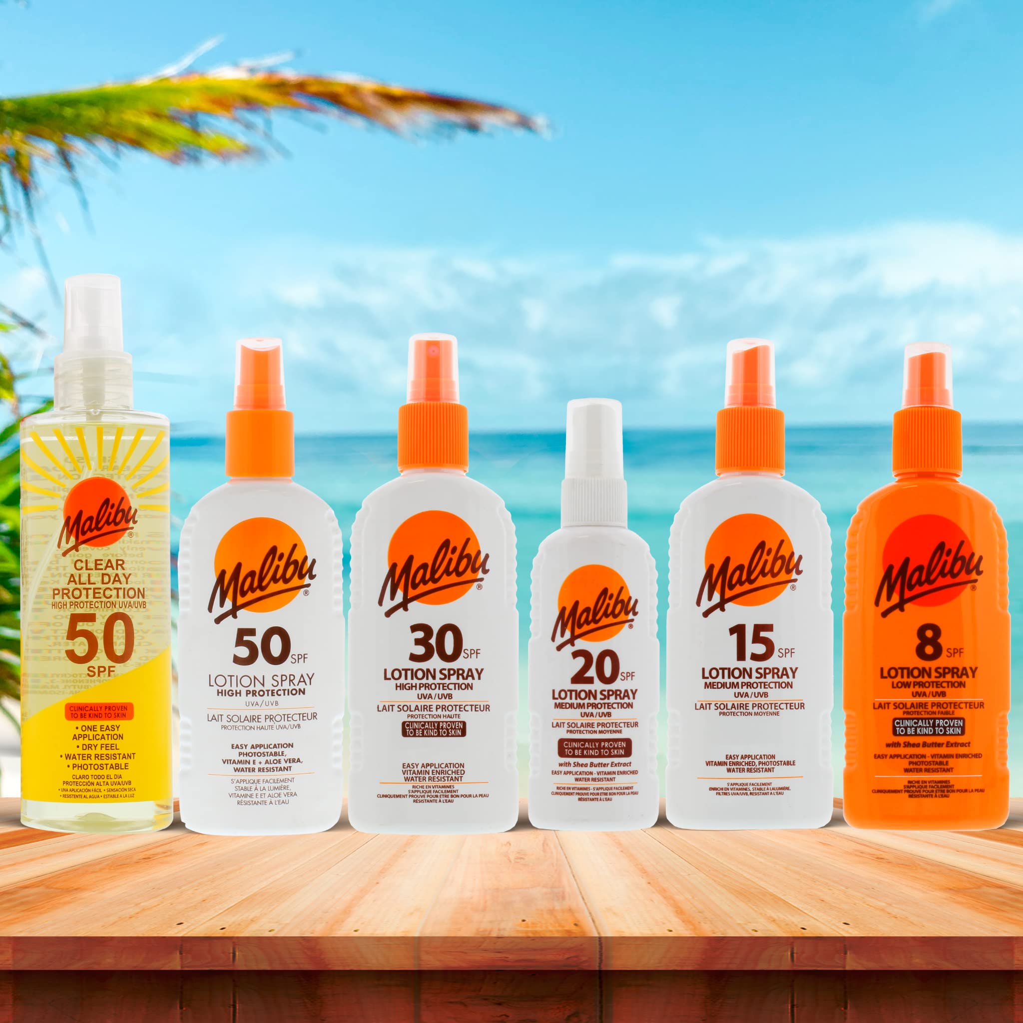 MALIBU 250ml SPF 30 Clear Protect Spray