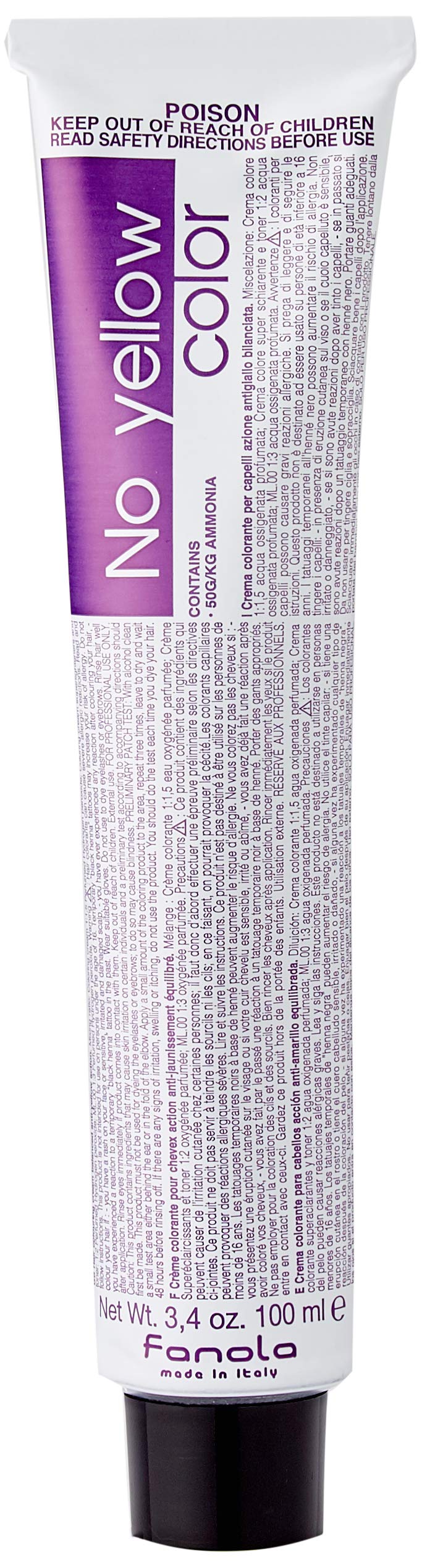 Fanola No yellow colour T11 anti-yellow ash toner, 100 ml