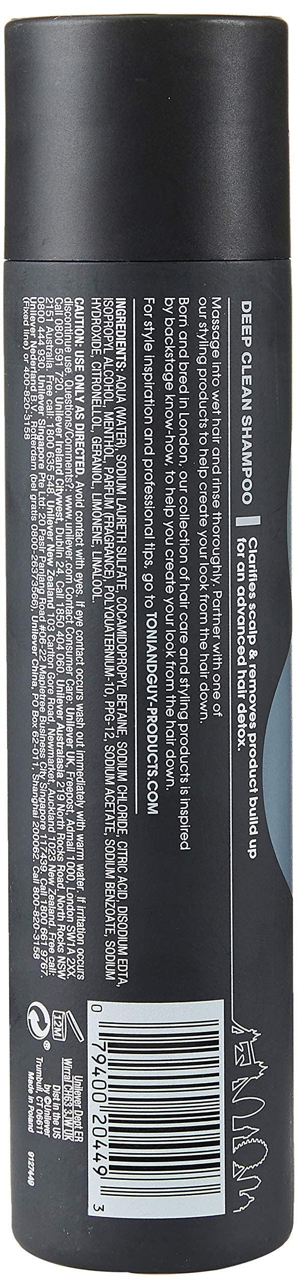 Toni&Guy Men Deep Clean Shampoo 250Ml