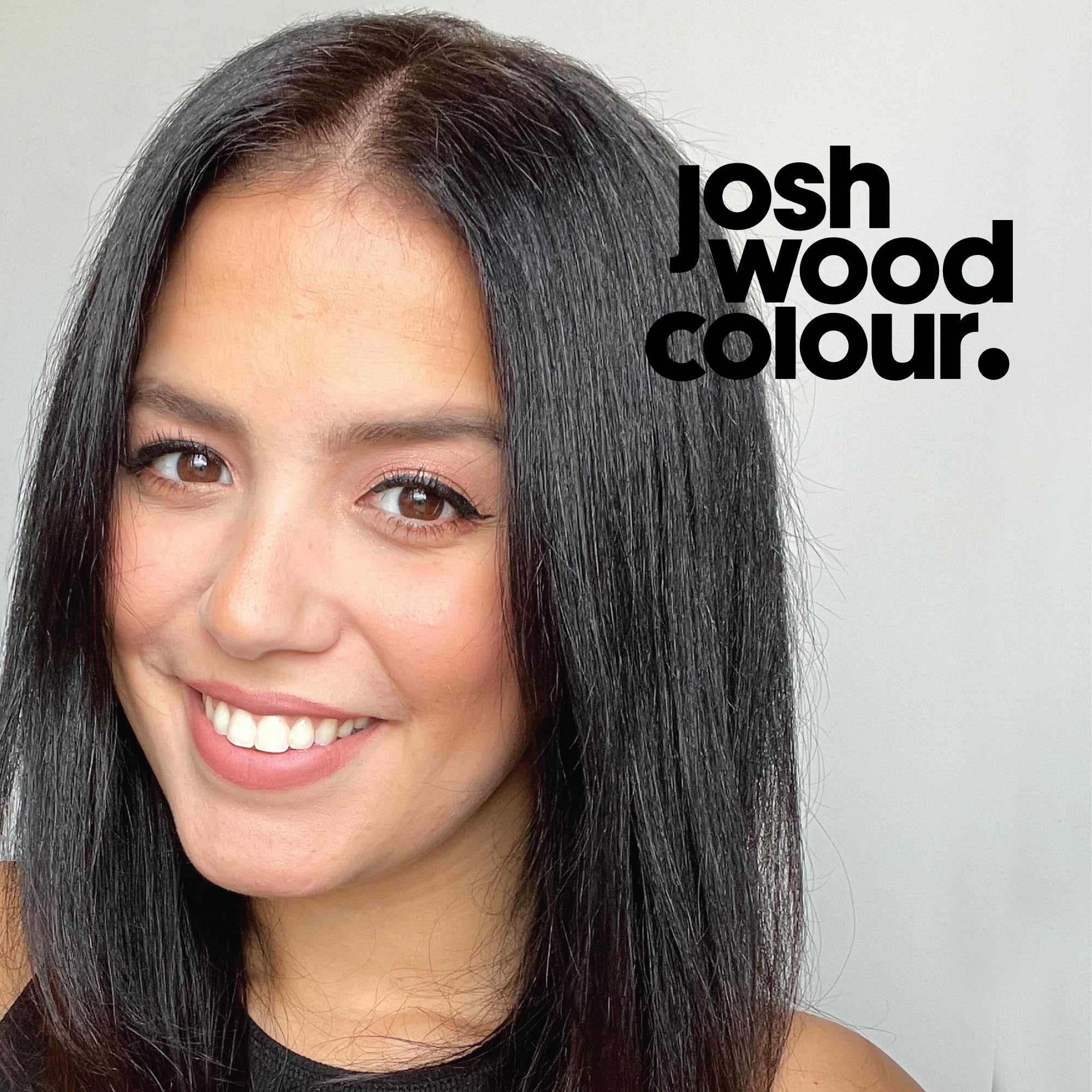 Josh Wood Blending Brush (Dark Brown) - Grey Root Touch Up to Cover Regrowth in between Colouring - Instant Coverage - Temporary, WASHES OUT - Vegan (20ml)