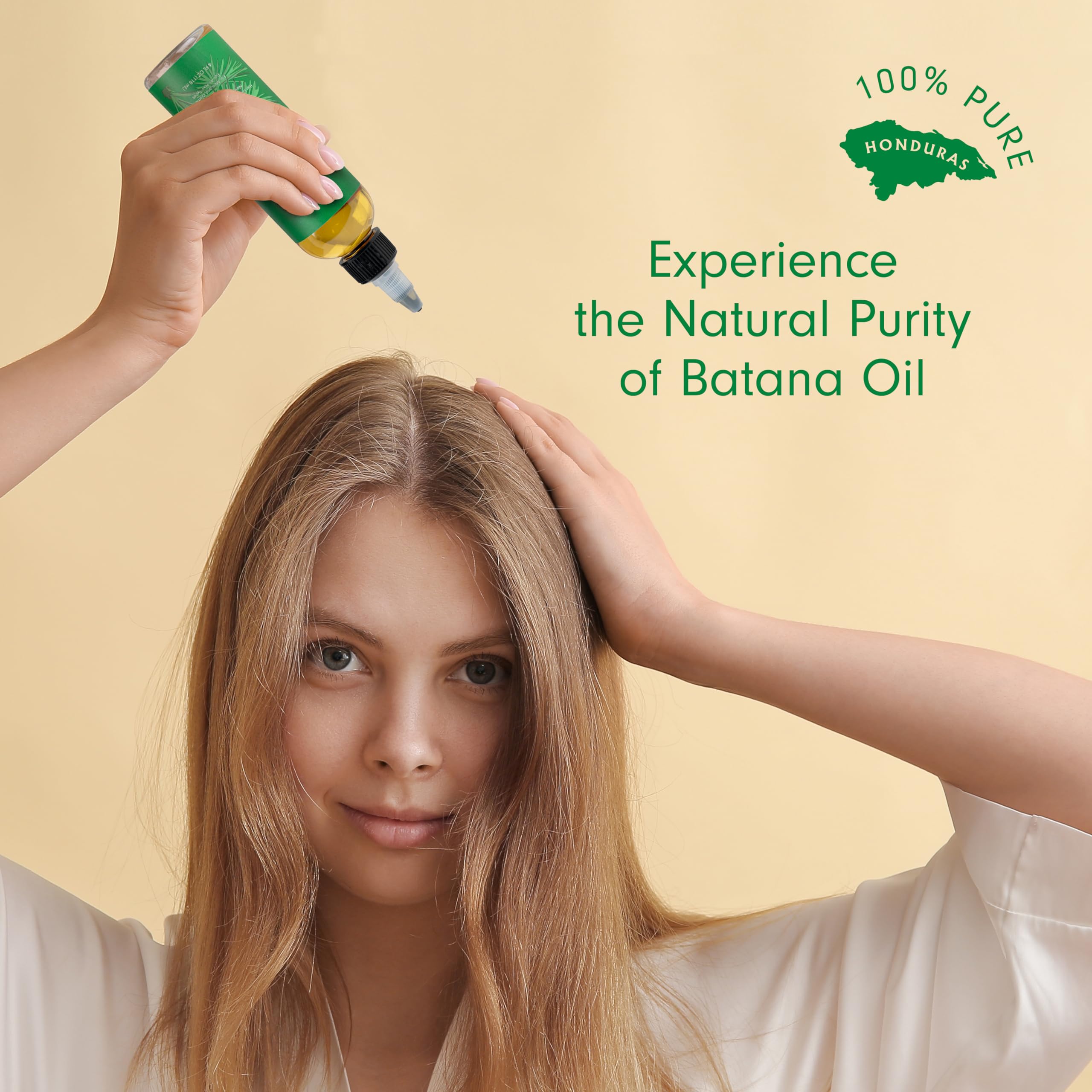 Dersie Batana Oil for Hair Growth Dr Sebi - 100% Pure & Natural Raw Oil From Honduras - For Thicker & Stronger Hair - 4 FL OZ