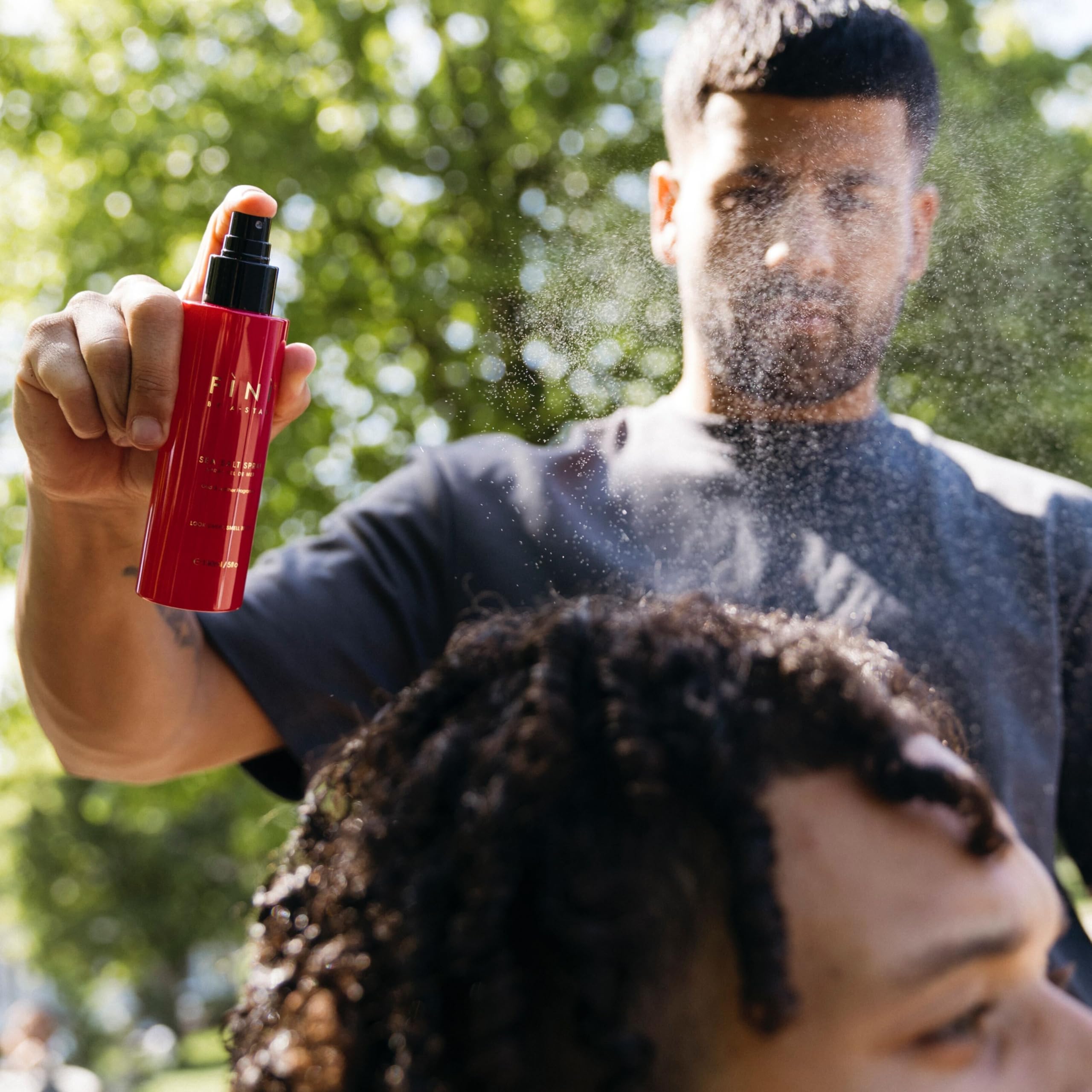 Fini by A-Star Sea Salt Spray for Men | Texturizing & Volumizing Hair Spray with Oud Fragrance | Natural Matte Finish & Anti-Frizz | Beach Waves Look