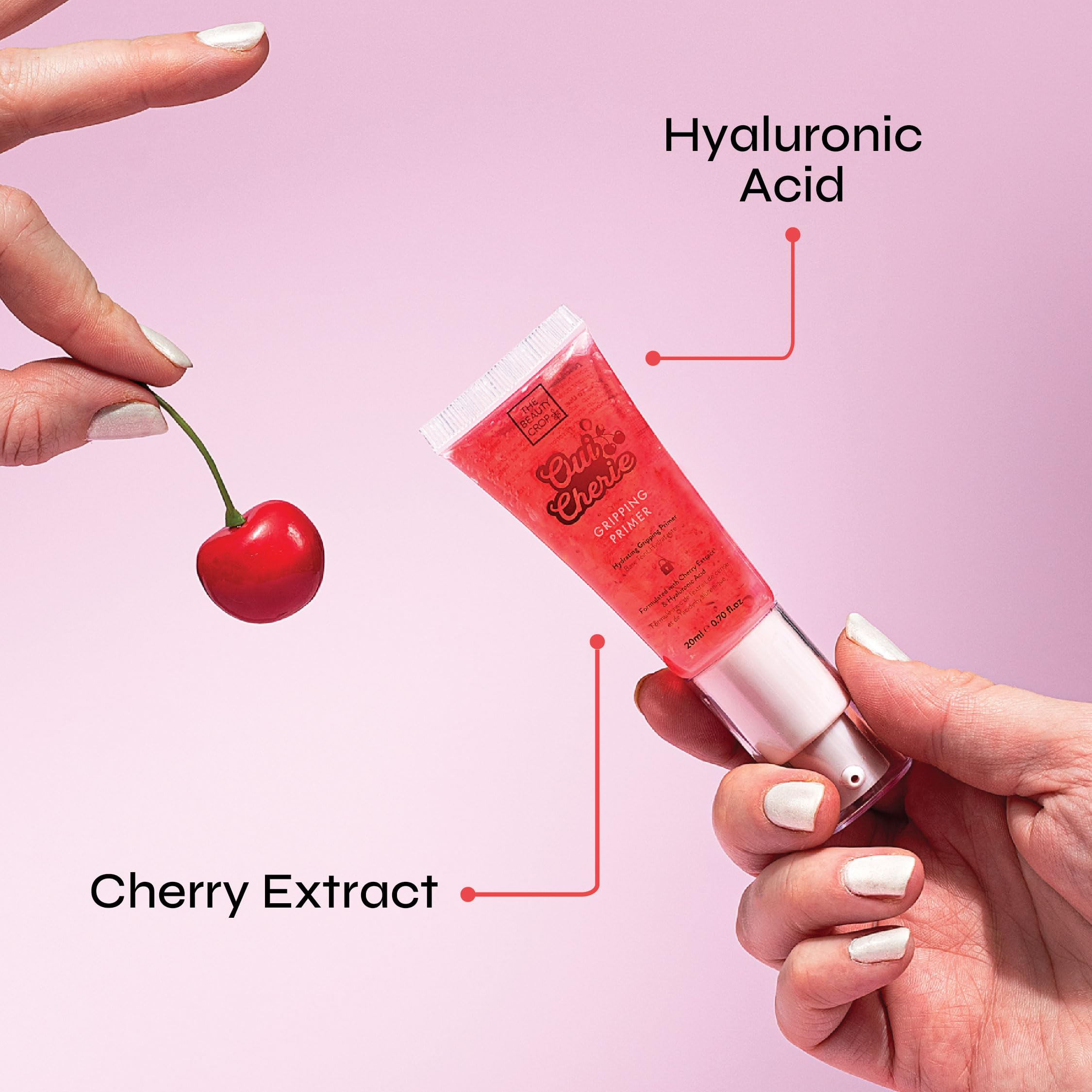 The Beauty Crop Oui Cherie Hydrating Gripping Primer XXL - All-Day Makeup Locking Primer, Acne-Safe, Water Based, Vegan Friendly - 30 ml