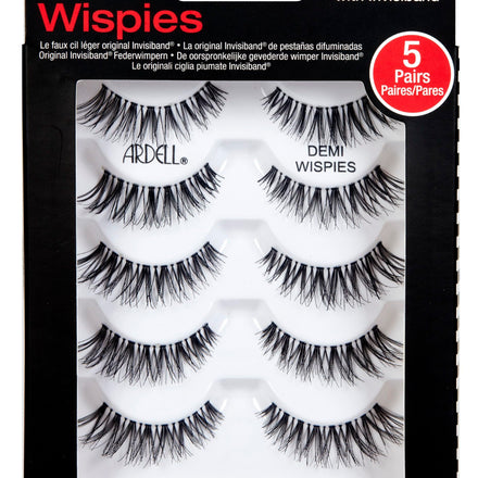 Ardell Multipack Demi Wispies False Eyelashes, Medium Volume, Vegan Friendly, 6 Pairs (Pack of 1)