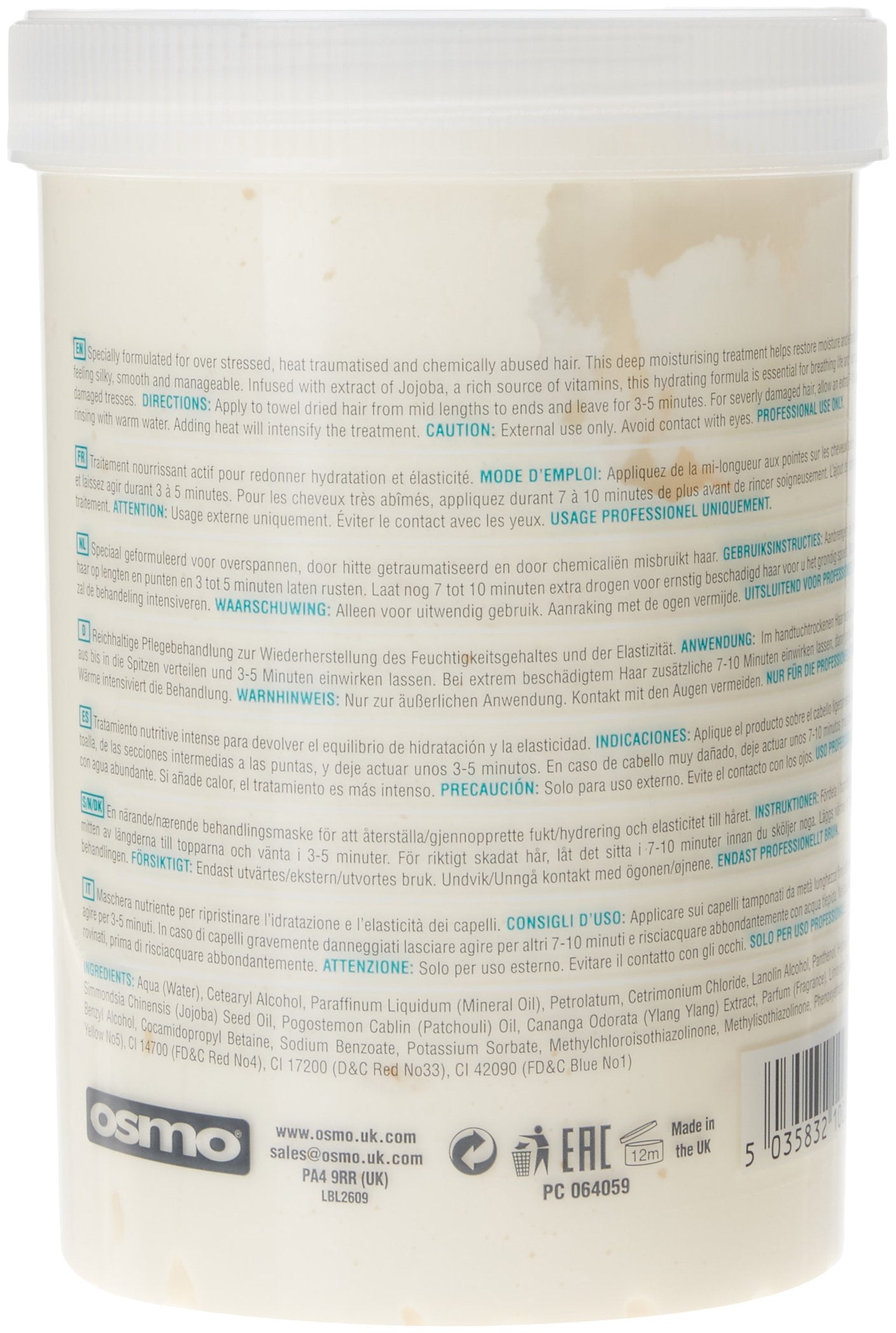 Osmo Deep Moisture Conditioner to Quench Your Hair with a Drench of Moisture, Tame Fiz and Smooth Your Hair with Ylang Ylang, Patchouli Oil and Panthenol Pro Vitamin B5, 400ml
