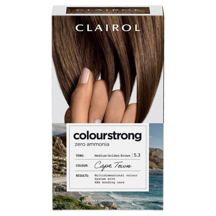 Clairol Colour Strong Permanent Hair Dye - 5.3 Medium Golden Brown