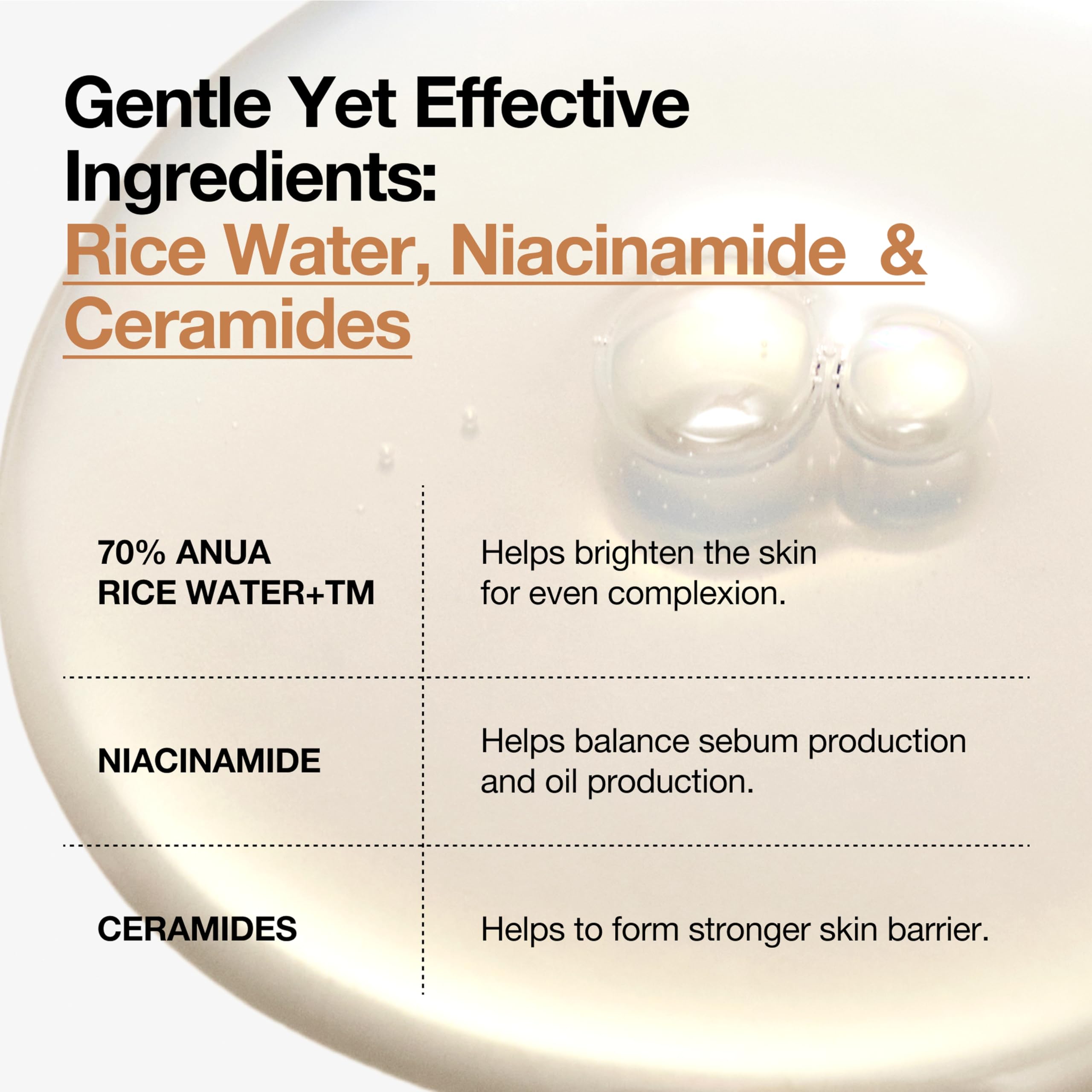 ANUA Rice 70 Glow Milky Toner, for Glass Skin, Rice Water, Niacinamide, Ceramides, Panthenol, Non comedogenic, Fungal Acne Safe, Korean Skin Care, 250ml/8.45fl.oz.