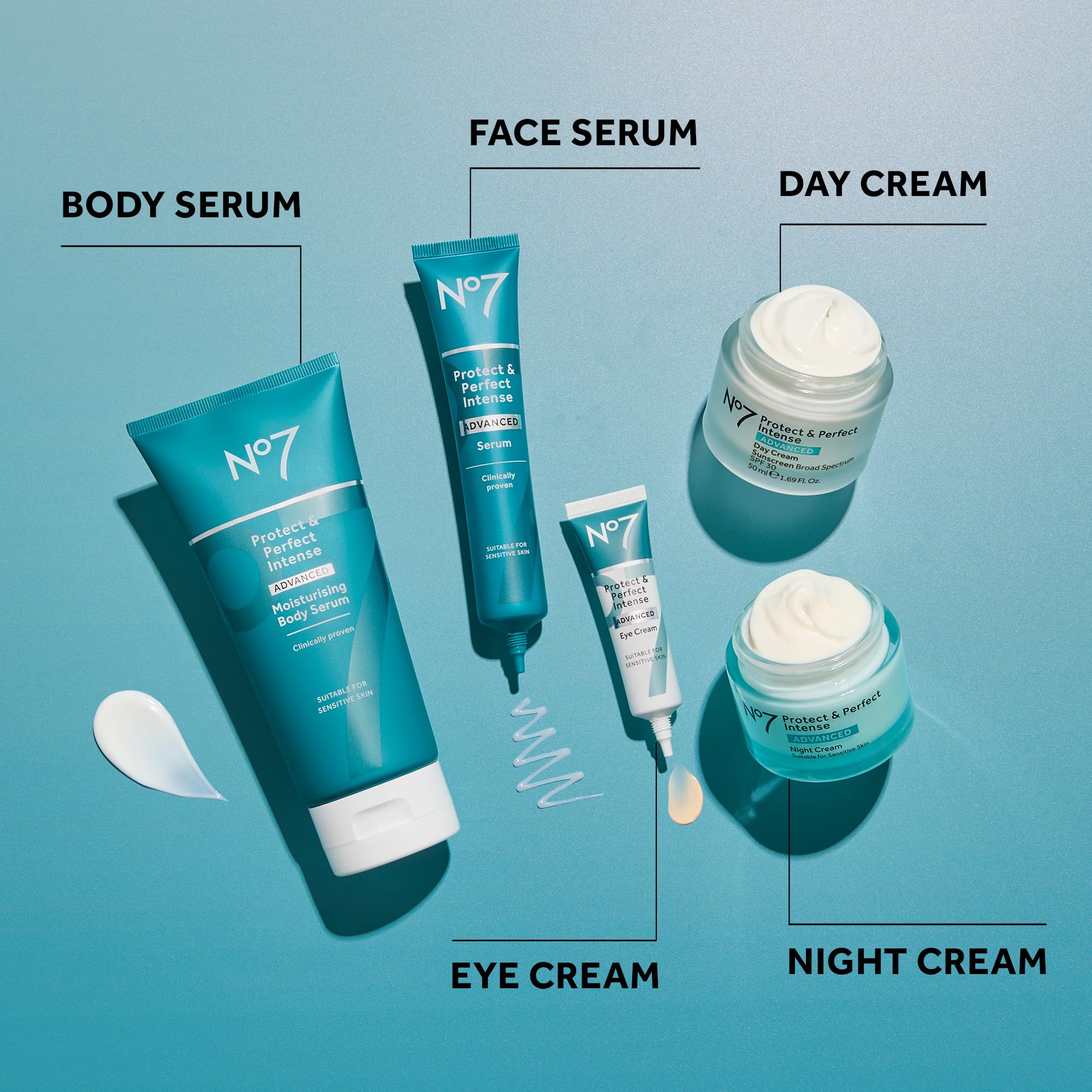 No7 Protect & Perfect Intense Advanced Serum - Anti-Aging Face Serum that Visibly Smoothes & Firms Fine Lines and Wrinkles - Formulated with Hyaluronic Acid and Matrix 3000+ Technology (1 Fl Oz)