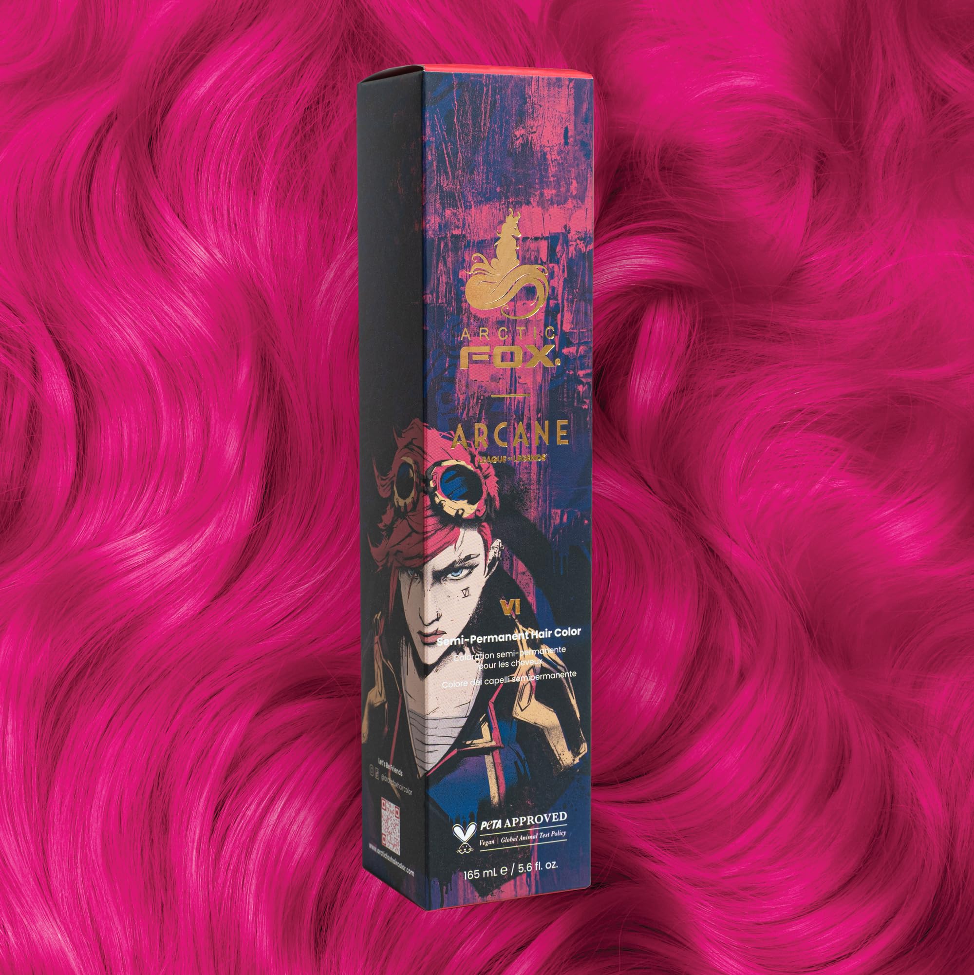Arctic Fox x Arcane League of Legends Vegan and Cruelty Free Semi Permanent Hair Color Dye - VI 165 ml e