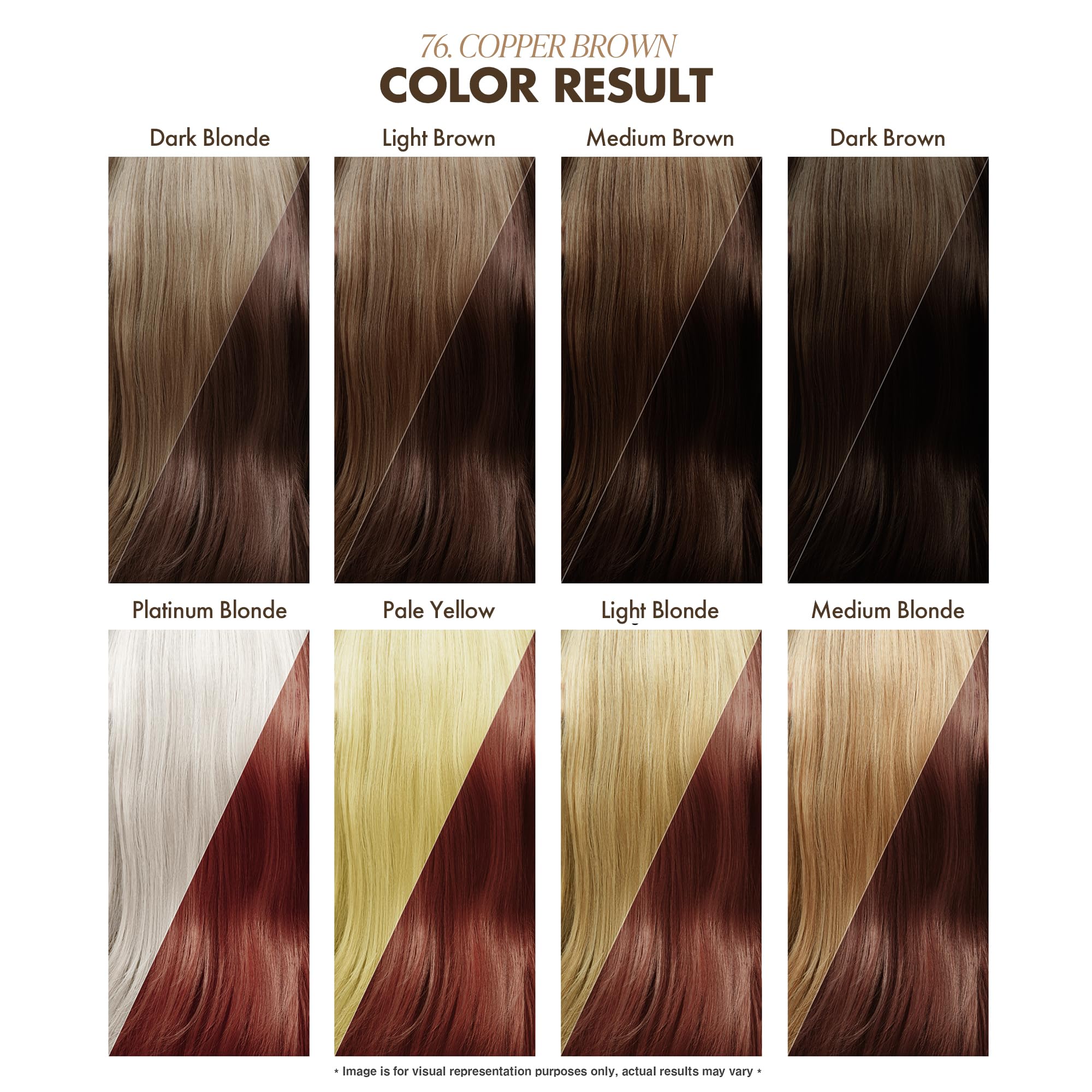 Adore Semi Permanent Hair Color - Vegan and Cruelty-Free Red Hair Dye - 4 Fl Oz - 076 Copper Brown (Pack of 1)