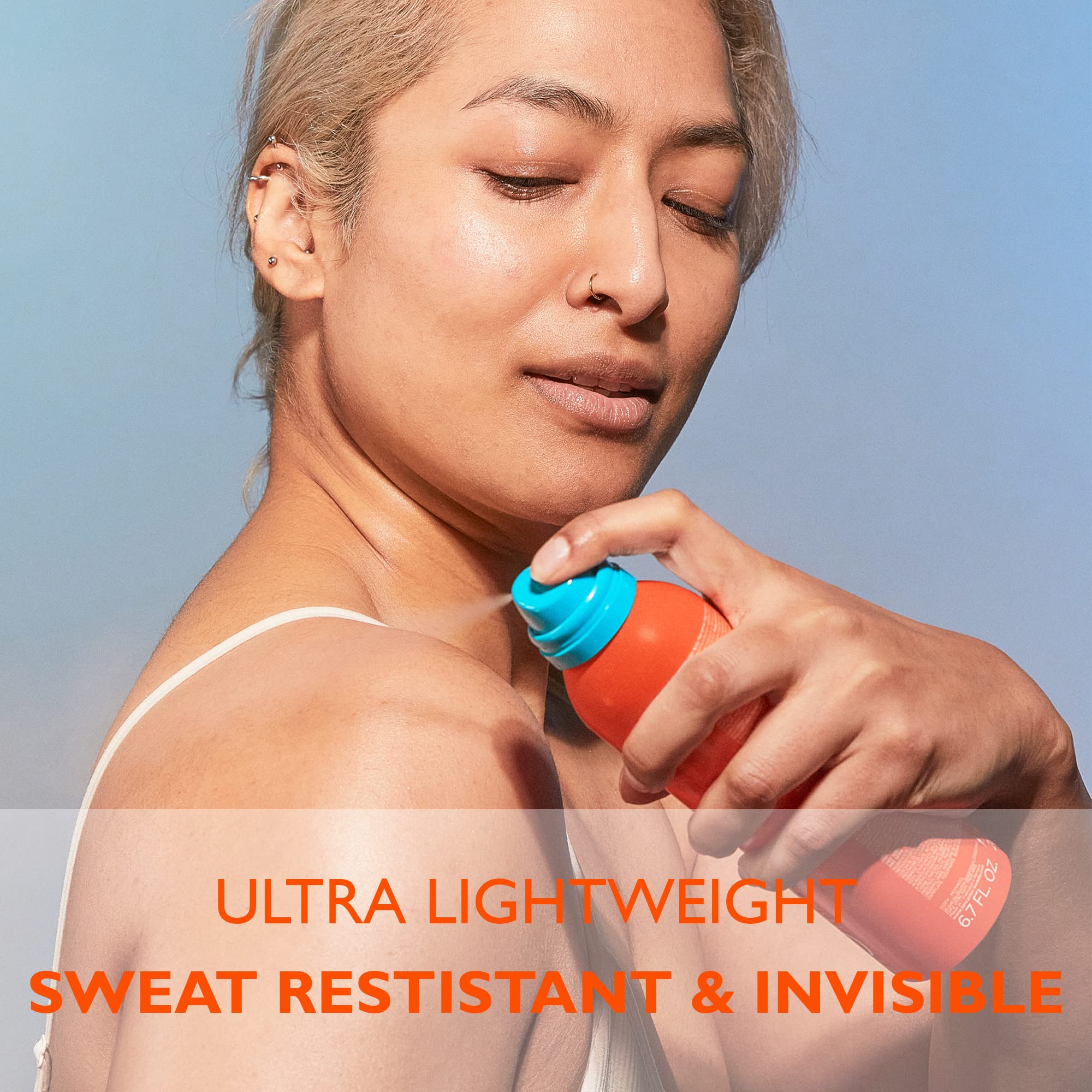 Lancaster Sun Sport Cooling Invisible Body Mist SPF30 200ml | Invisible Sunscreen For Body | Broad Spectrum Sun Protection | Sweat Resistant Spray