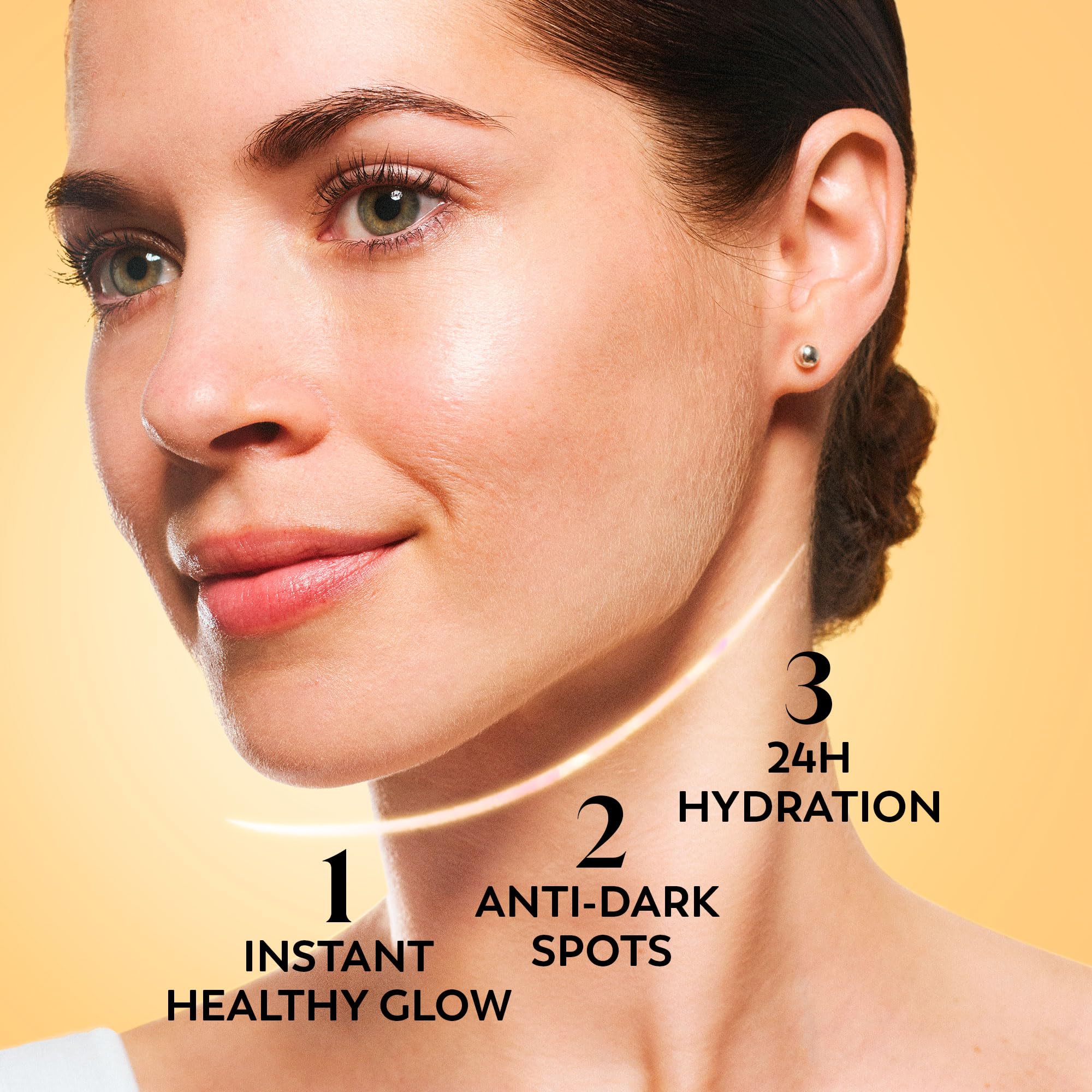 Olay Vitamin C Brighten & Glow 3in1 Moisturising Fluid SPF50+ Hydrating Skincare Moisturiser and Primer with Niacinamide, Provides Hydration, Glow, UV Protection, and Helps Correct Dark Spots, 50ml