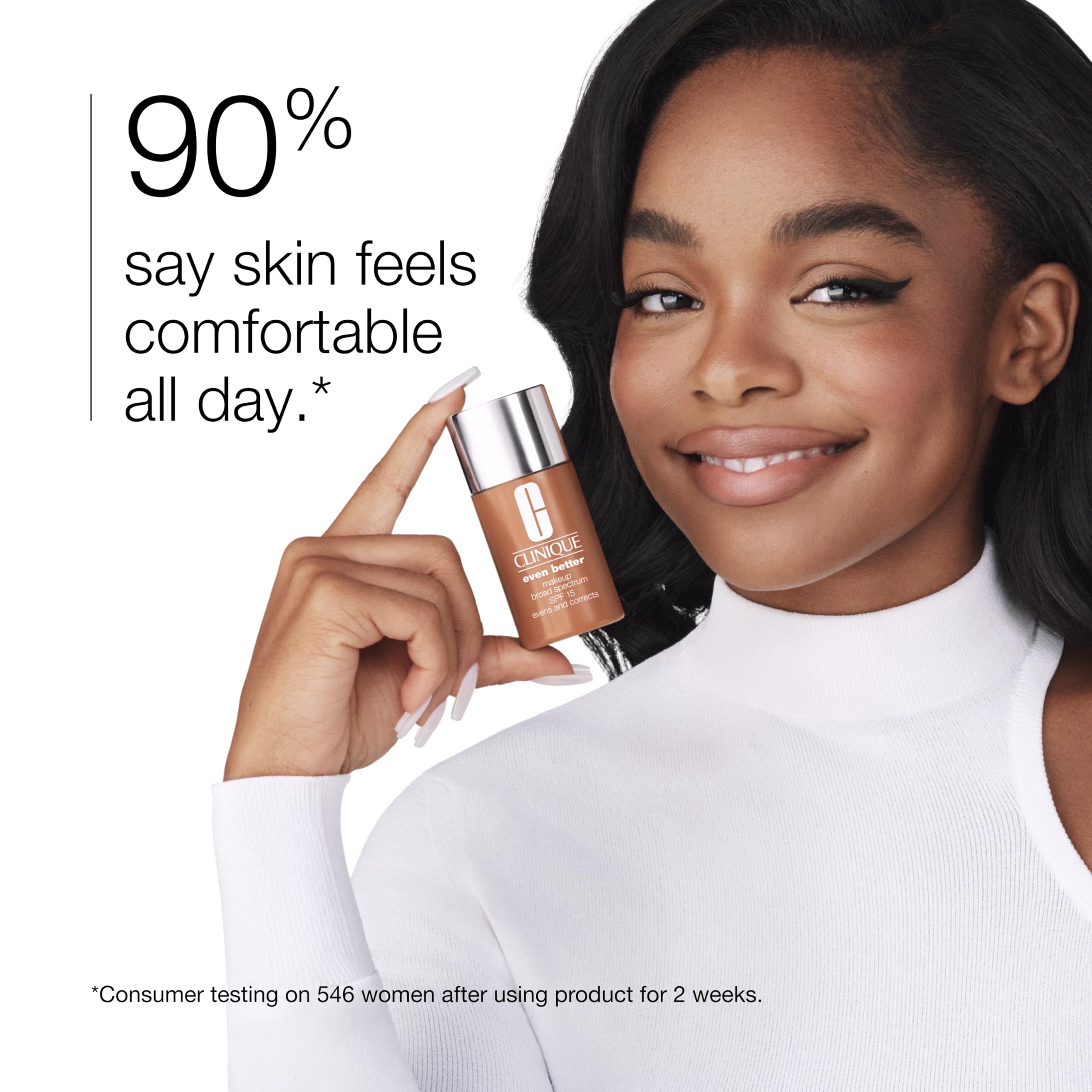 Clinique Even Better Makeup Medium Coverage Foundation Broad Spectrum SPF 15 | Evens Skin Tone + Reduces Dark Spots, Ivory, 1 Fl Oz