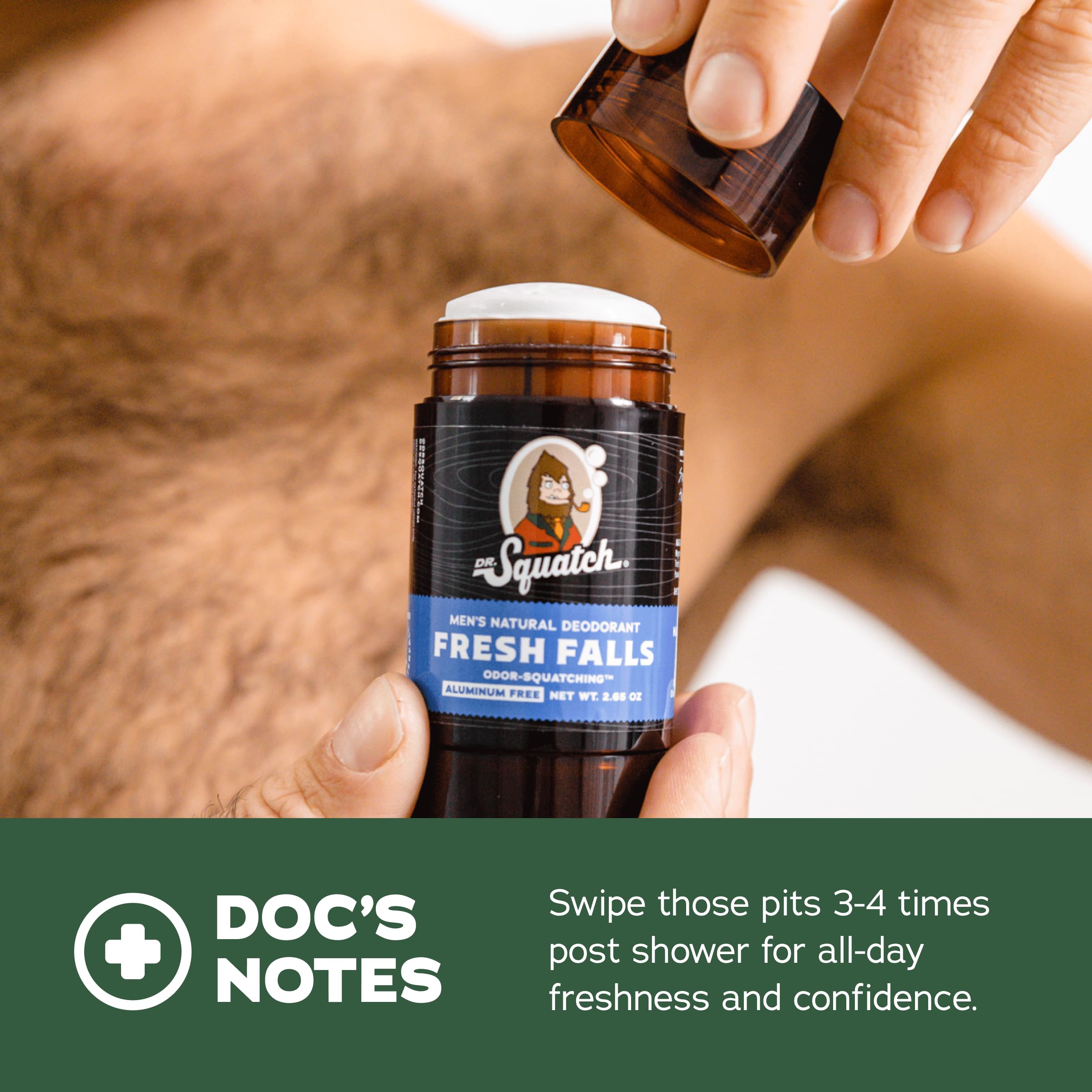 Dr. Squatch Natural Deodorant for Men 2 Pack Wood Barrel Bourbon – Odor-Squatching Men's Deodorant Aluminum Free (2.65 oz, 2 Pack)