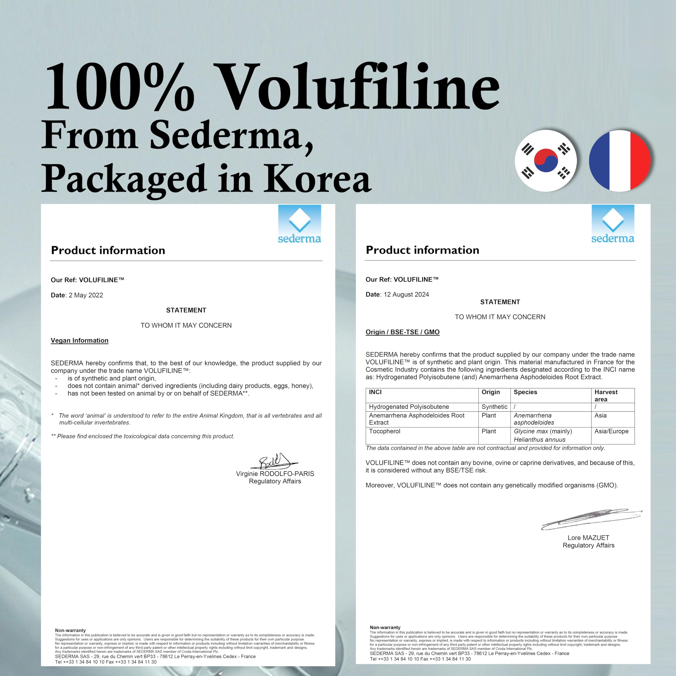 CELDYQUE - 100% Pure Volufiline Serum: Experience the full performance of the 100% Pure Volufiline CELDYQUE Serum, which is responsible for its exceptional firming and volumising effects of the skin