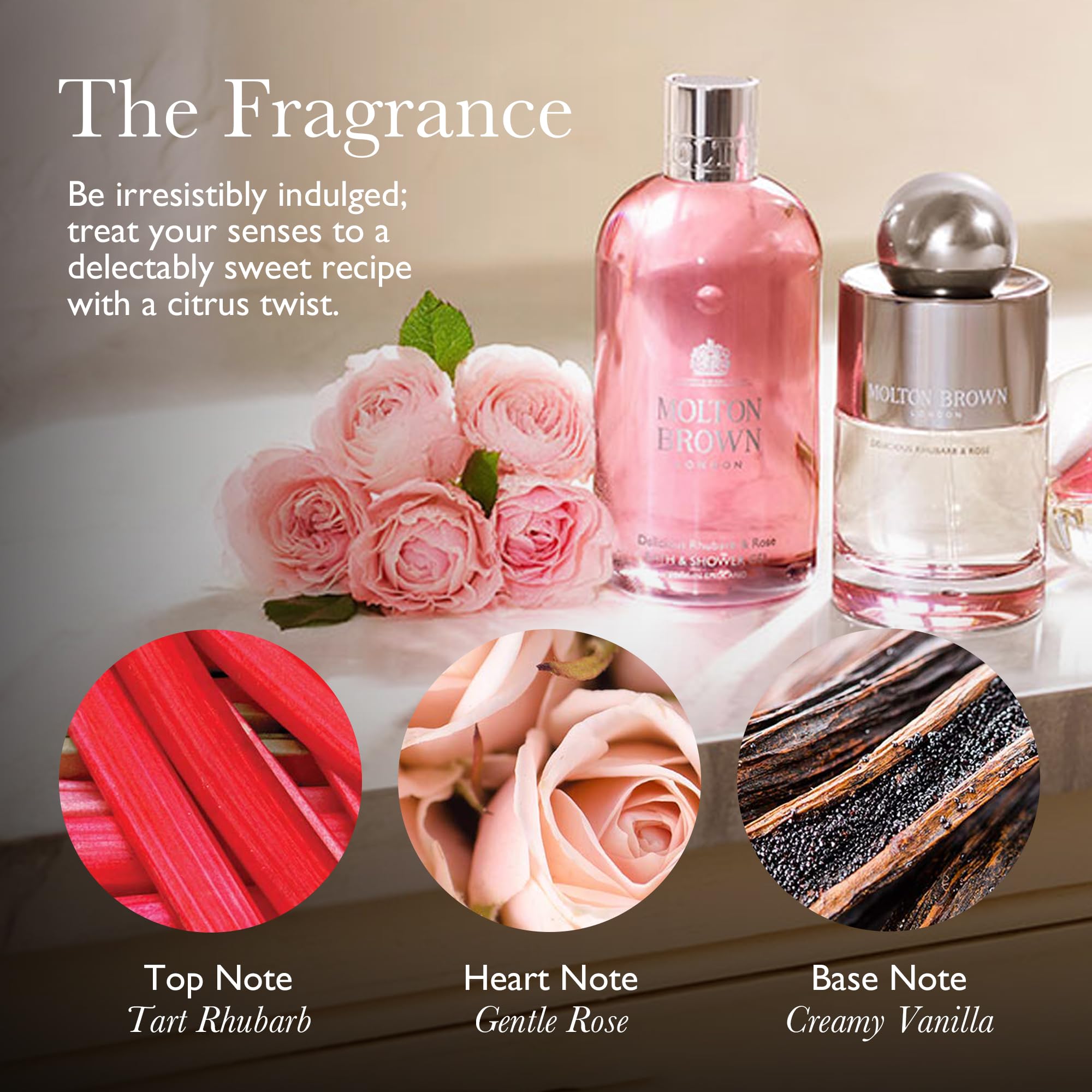 Molton Brown Delicious Rhubarb & Rose Bath & Shower Gel 300 ml