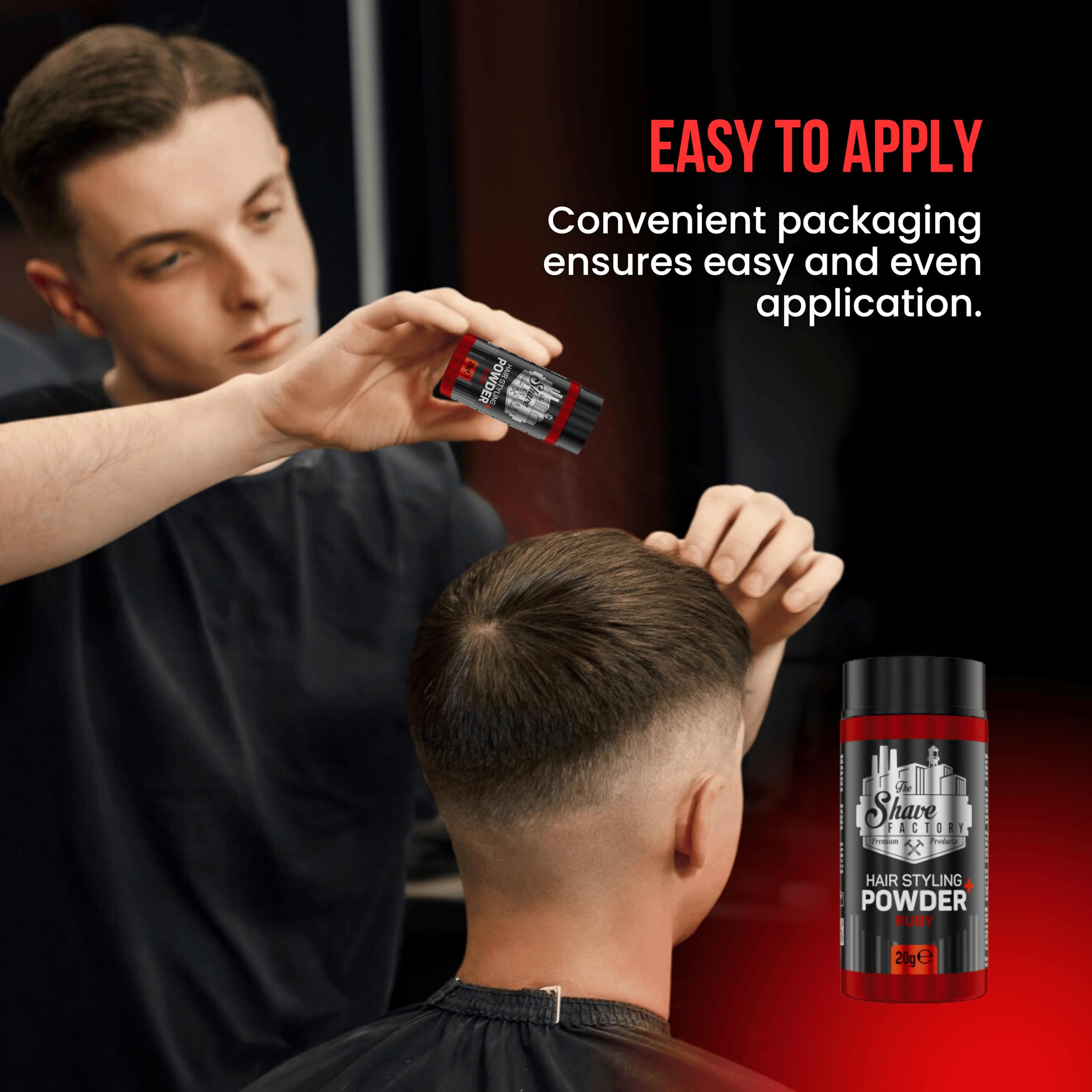 The Shave Factory Ultra Hold Hair Styling Powder (20g) | Powder Wax | Styling Powder | Volumizing Powder for Hair | Hair powder with matt effect for women & men (Sapphire)
