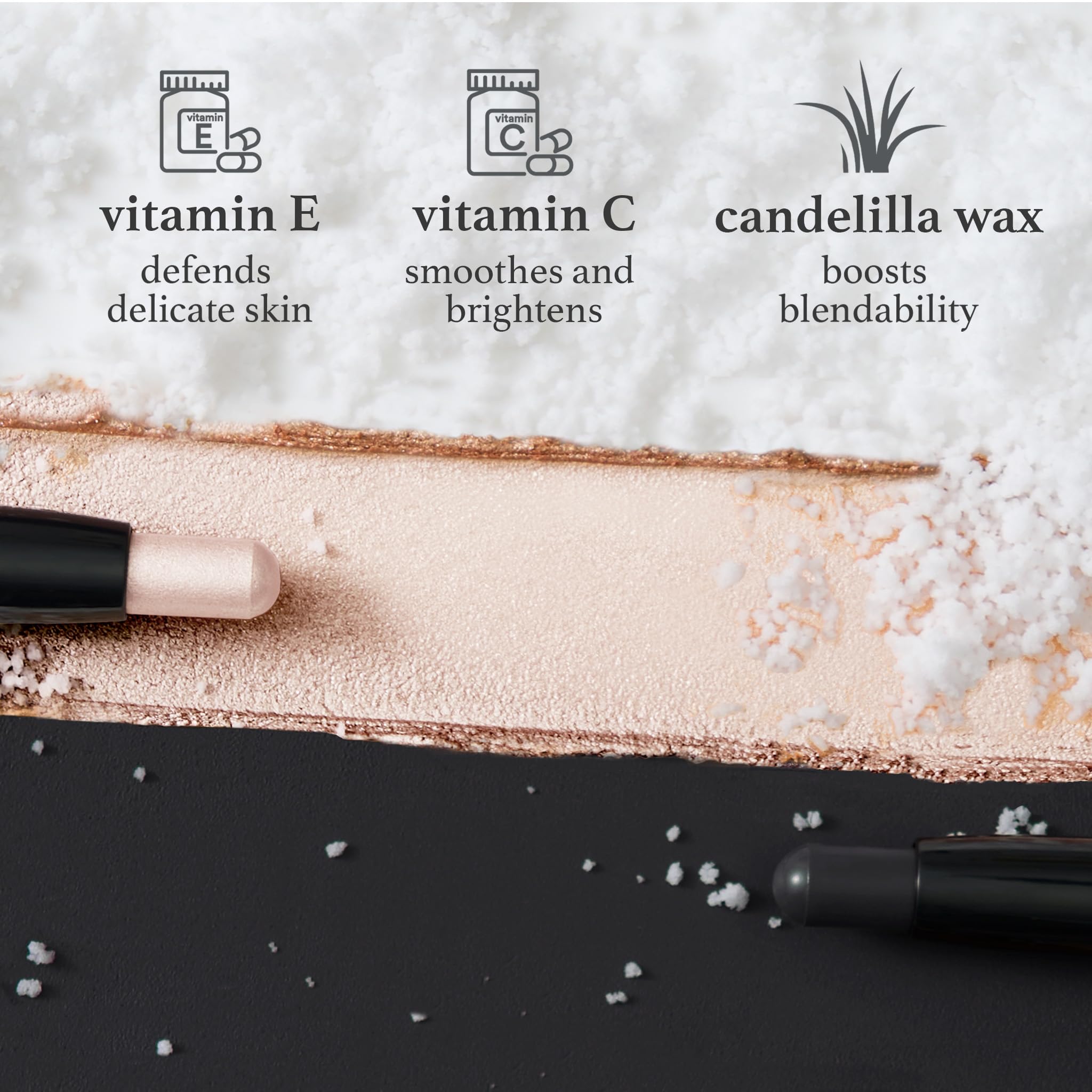 Julep Eyeshadow 101 Crème-to-Powder Eyeshadow Stick (Pearl Shimmer) Long-Lasting, Waterproof Eye Shadow - Blendable, Crease-Proof Eye Shadow Stick with Built-In Smudger - Shimmer Eyeshadow