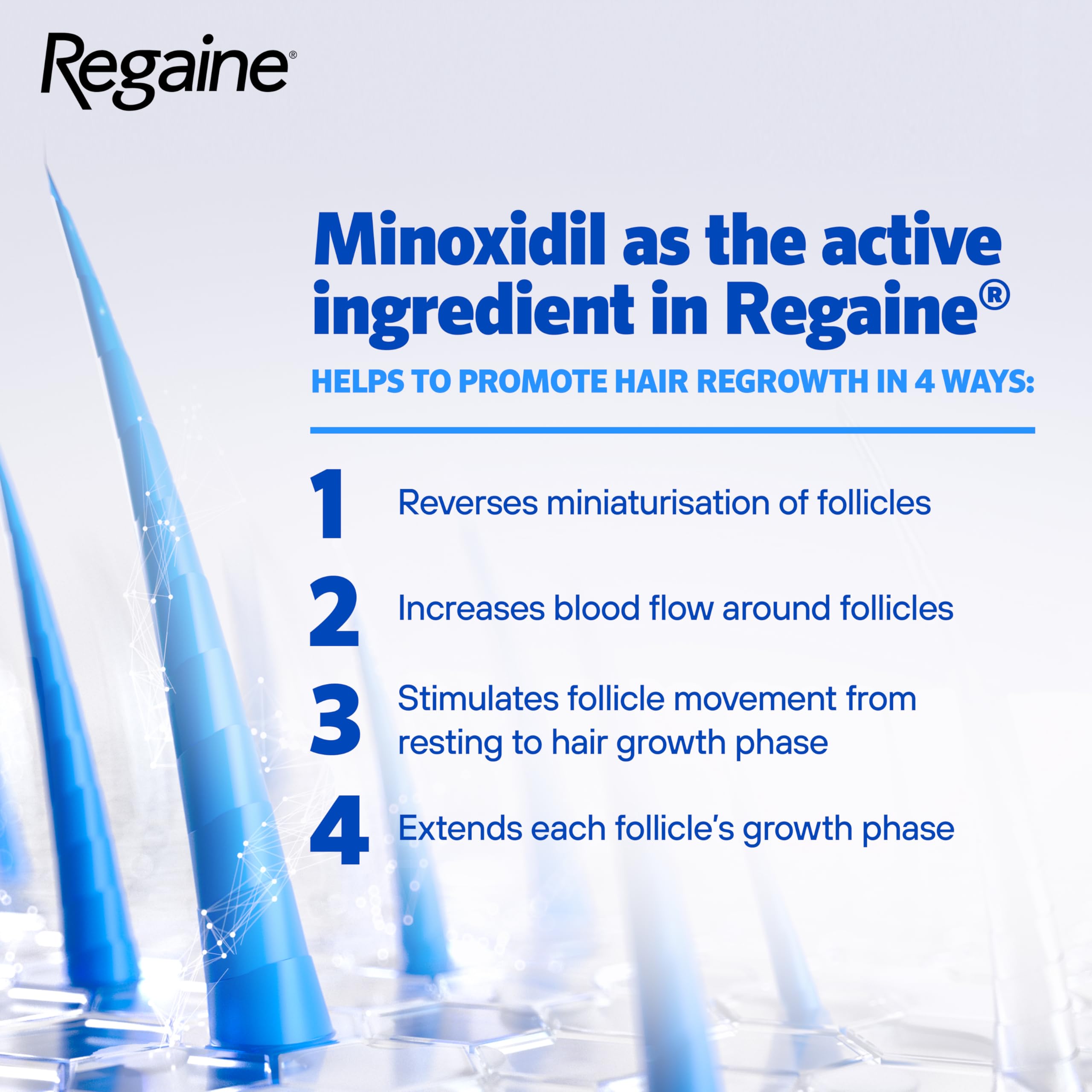 Regaine For Men Extra Strength Foam - Scientifically Proven To Help Stop Hereditary Hair Loss - Minoxidil Foam for Hair Regrowth - 73ml, Packaging may vary