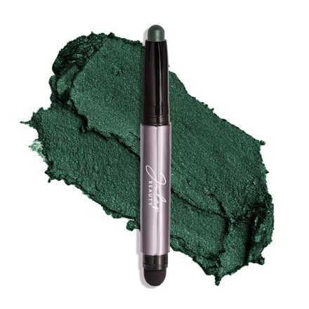 Julep Crème-to-Powder Eyeshadow Stick (Evergreen Shimmer) - Long-Lasting, Waterproof, Blendable, Crease-Proof Eye Shadow with Built-In Smudger