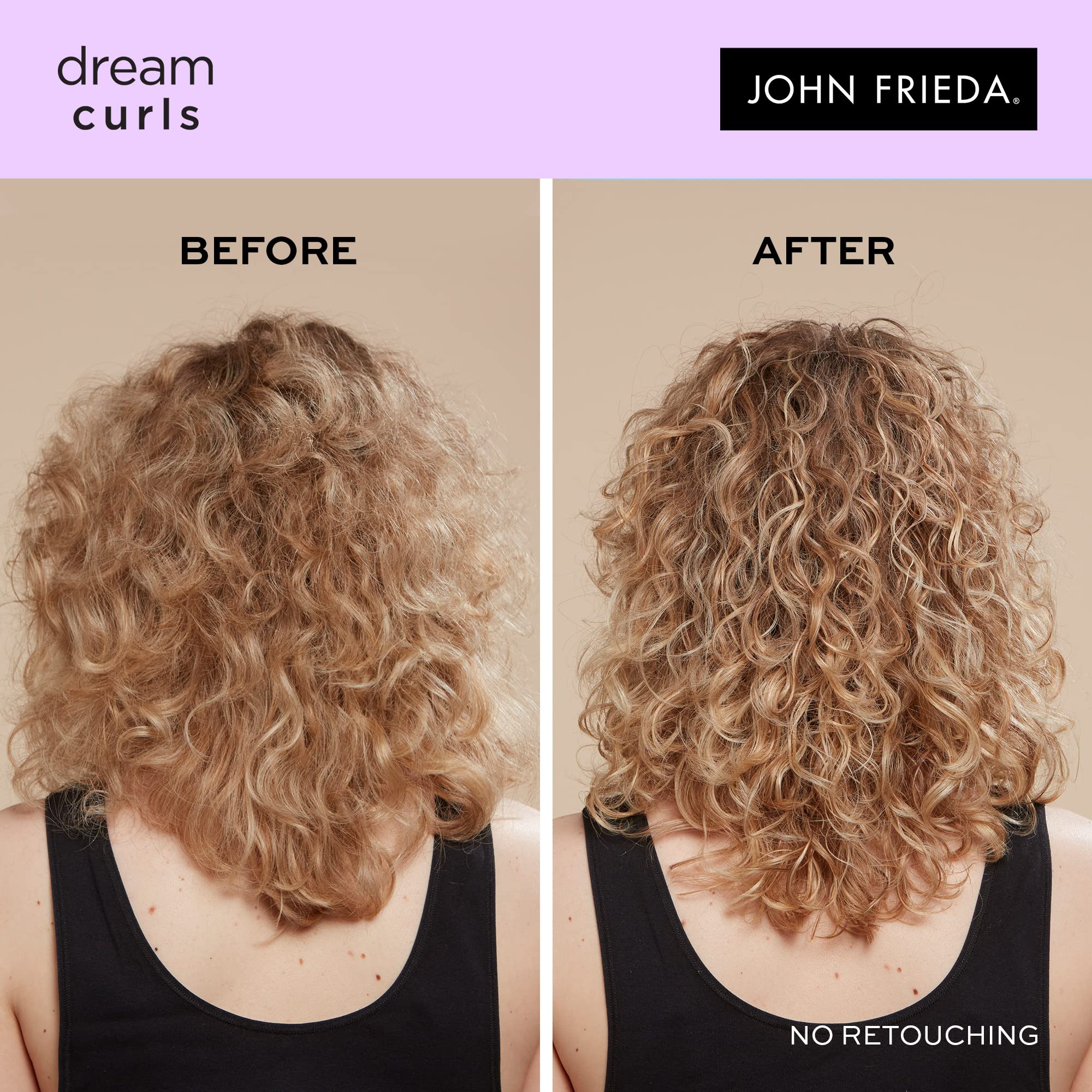 John Frieda Frizz Ease Dream Curls Shampoo & Conditioner Duo Pack 2 x 500ml, Haircare Bundle for Curly, Wavy Hair, Anti-Frizz Haircare Set for Curls