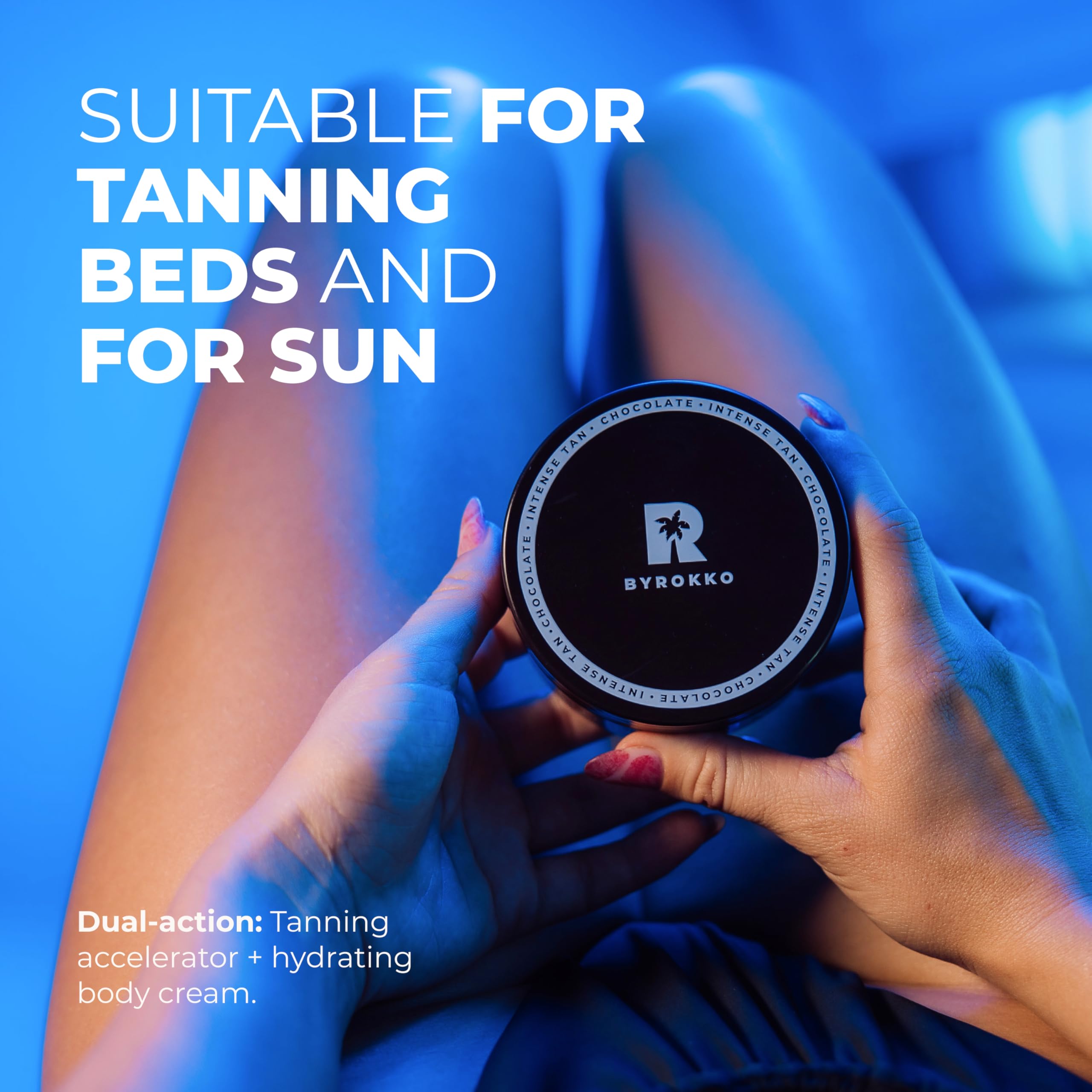 BYROKKO Shine Brown Chocolate Sunbed Tanning Accelerator (200 ml), Sunbed Cream Effective In Sunbeds & Outdoor Sun, Super XXL Fast Bronzing Cream for Intense Chocolate Tan