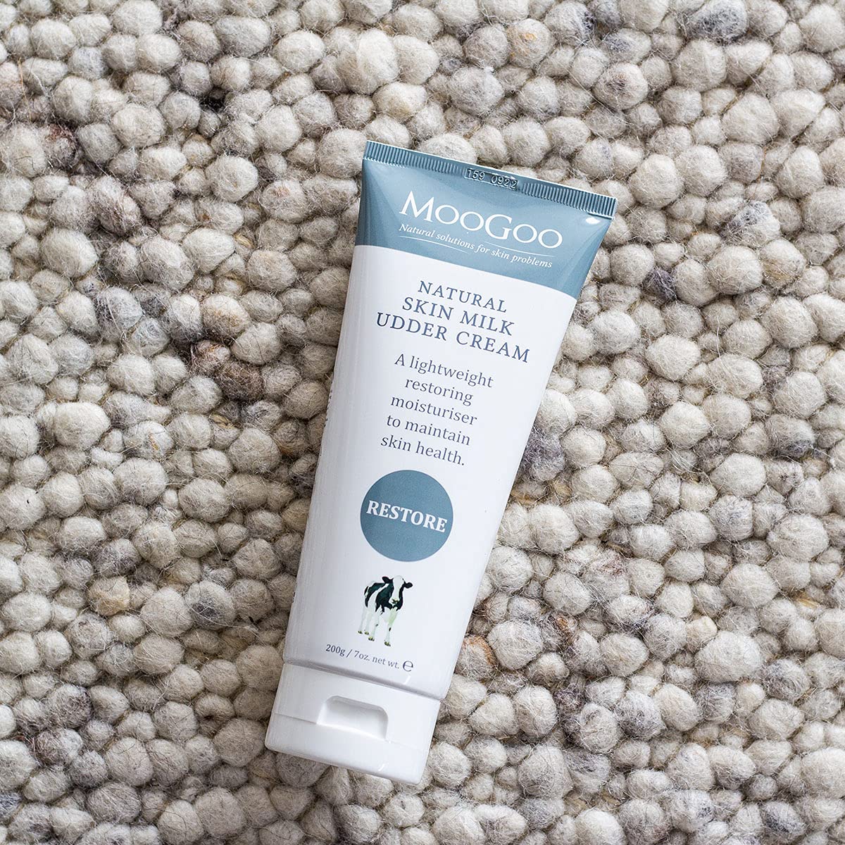 MooGoo Natural Skin Milk Udder Cream - Lightweight Face & Body Moisturizer for Sensitive, Irritated, Dry or Itchy Skin, For All Ages Including Children, 200g/7oz.