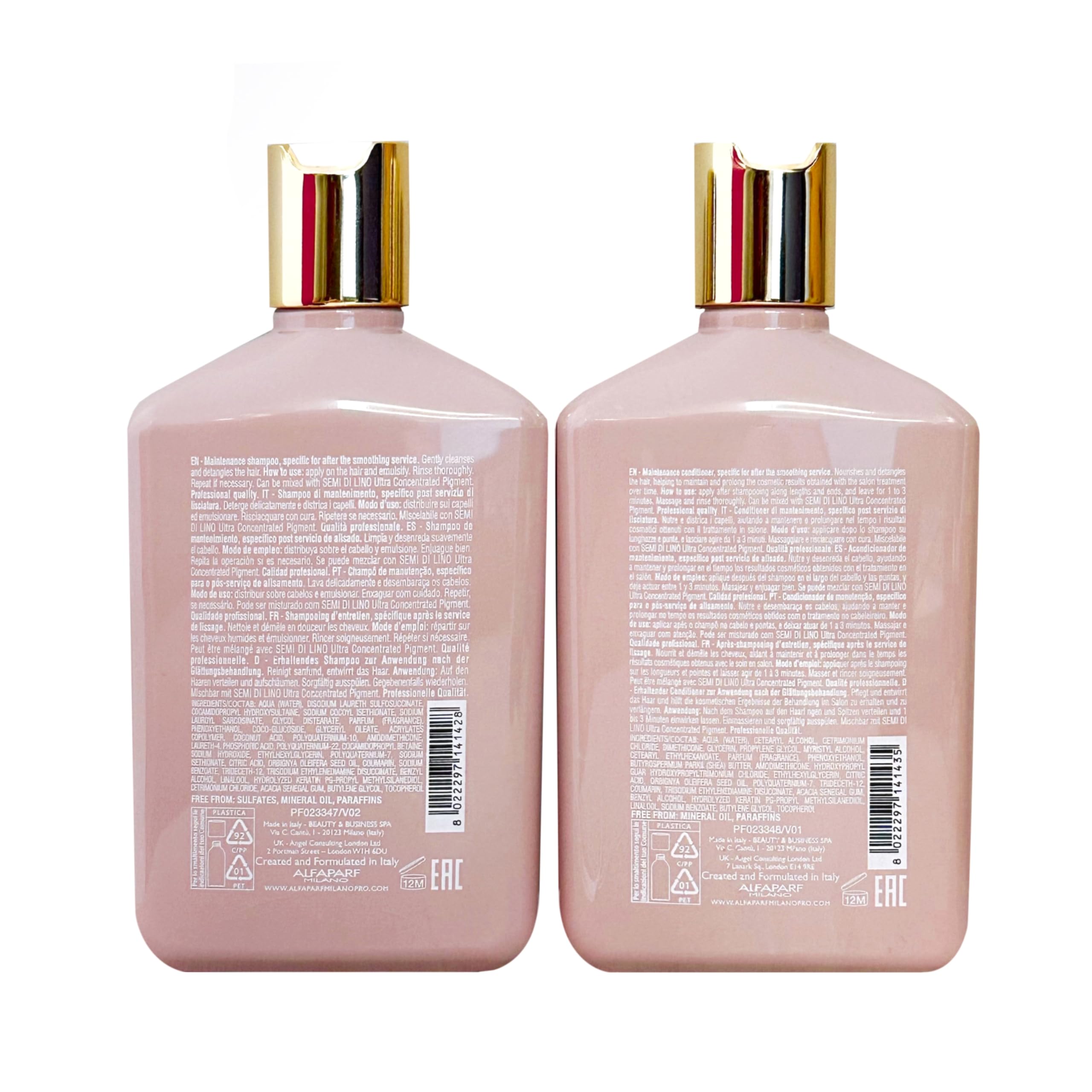 AlfaParf Lisse Design Keratin Shampoo & Conditioner Duo 250ml
