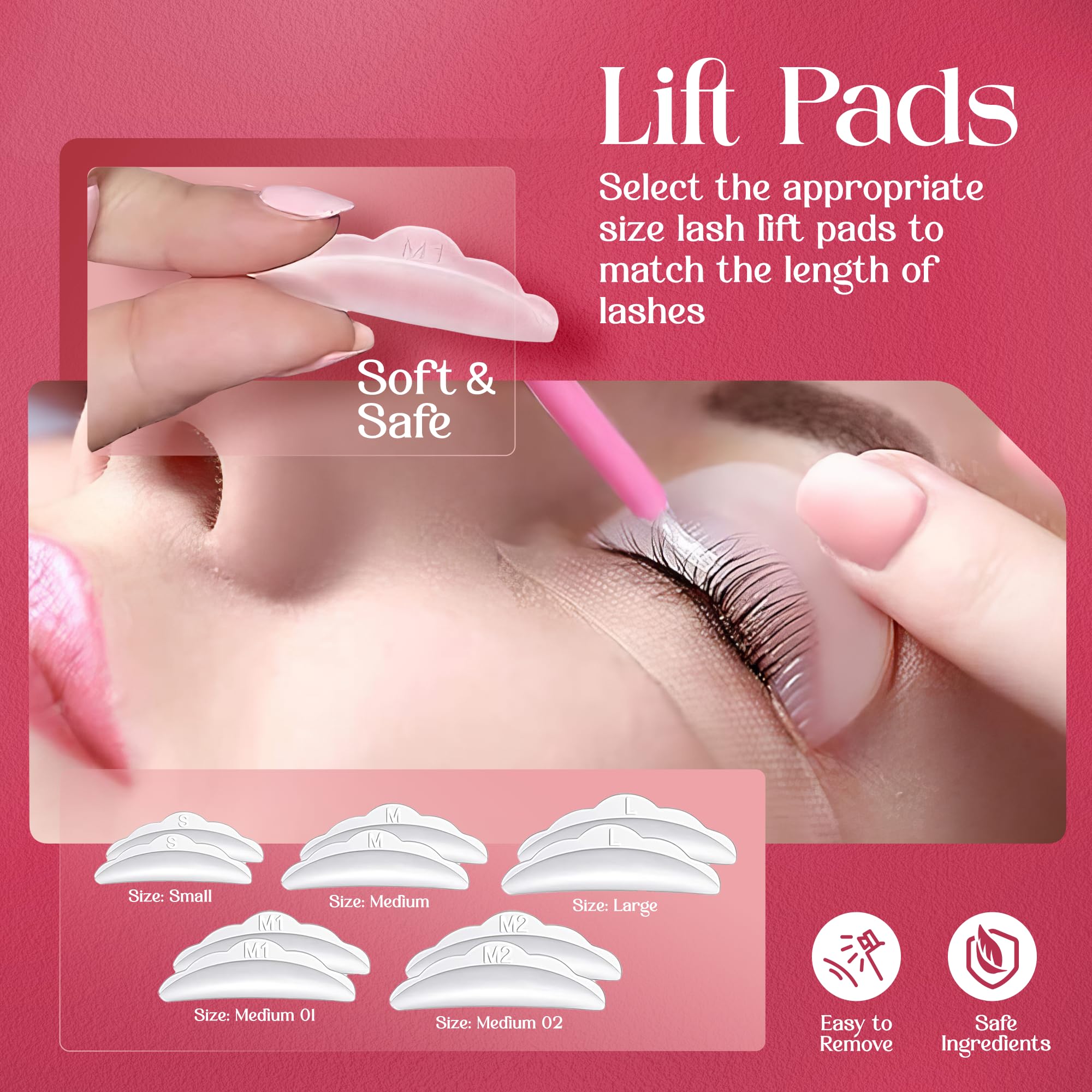 PORTENTUM Eyelash Lift Kit, 2024 Updated Lash Lift Kit, Professional Semi-Permanent Curling Eyelash Perm Kit, Suitable for Salon and Home Use