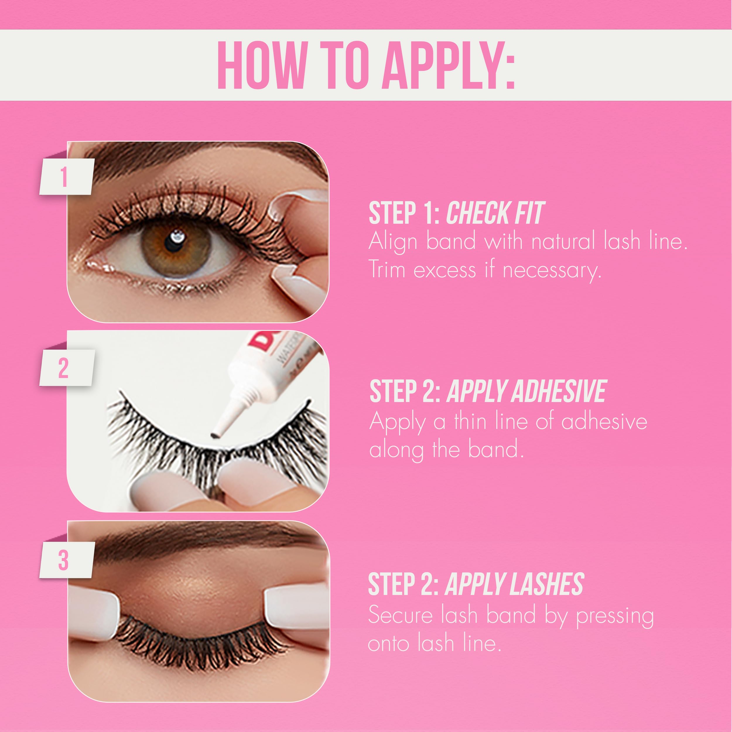 DUO Quick-Set Strip Lash Adhesive – Dark Tone, Long-Lasting, Water-Resistant Lash Glue, Strong Hold for Strip & Individual Lashes, 0.25 oz