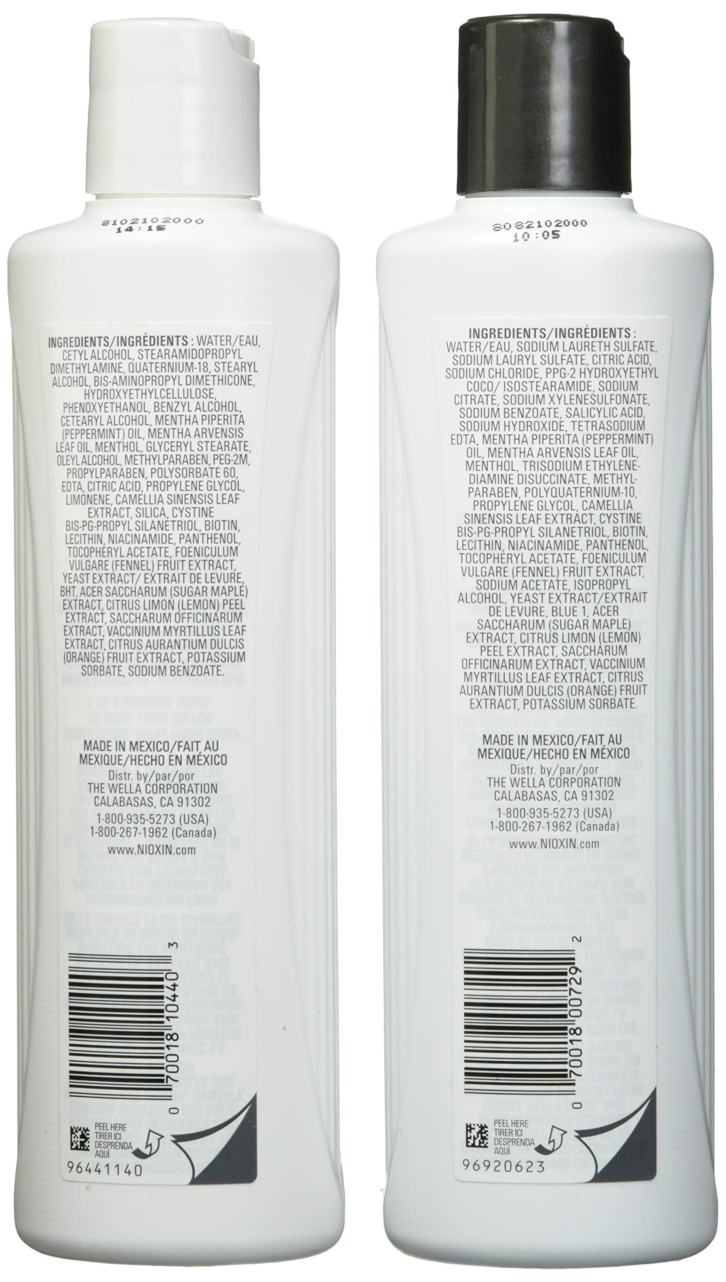 Nioxin System 3 Cleanser & Scalp Therapy Conditioner Treated Hair Set Duo 10 oz