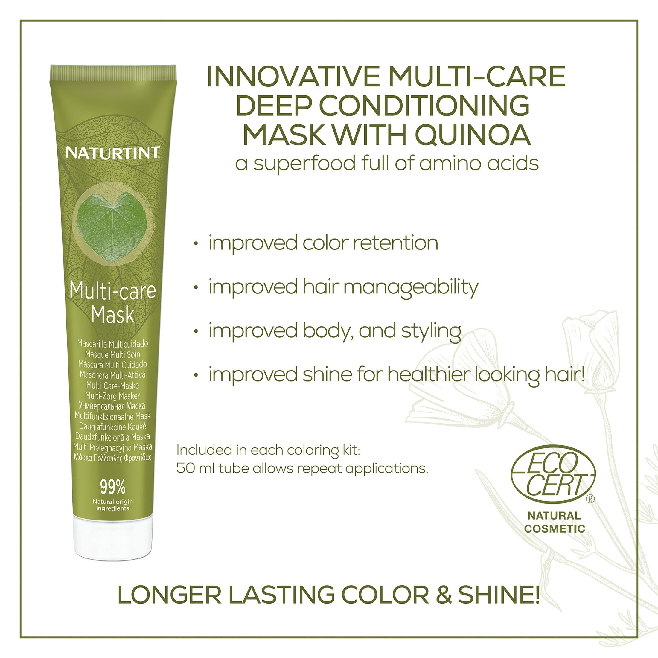 Naturtint 4M Mahogany Chestnut Permanent Hair Color (Pack of 1), Ammonia Free, Vegan, Cruelty Free, up to 100% Gray Coverage, Long Lasting Results (Packaging may vary)