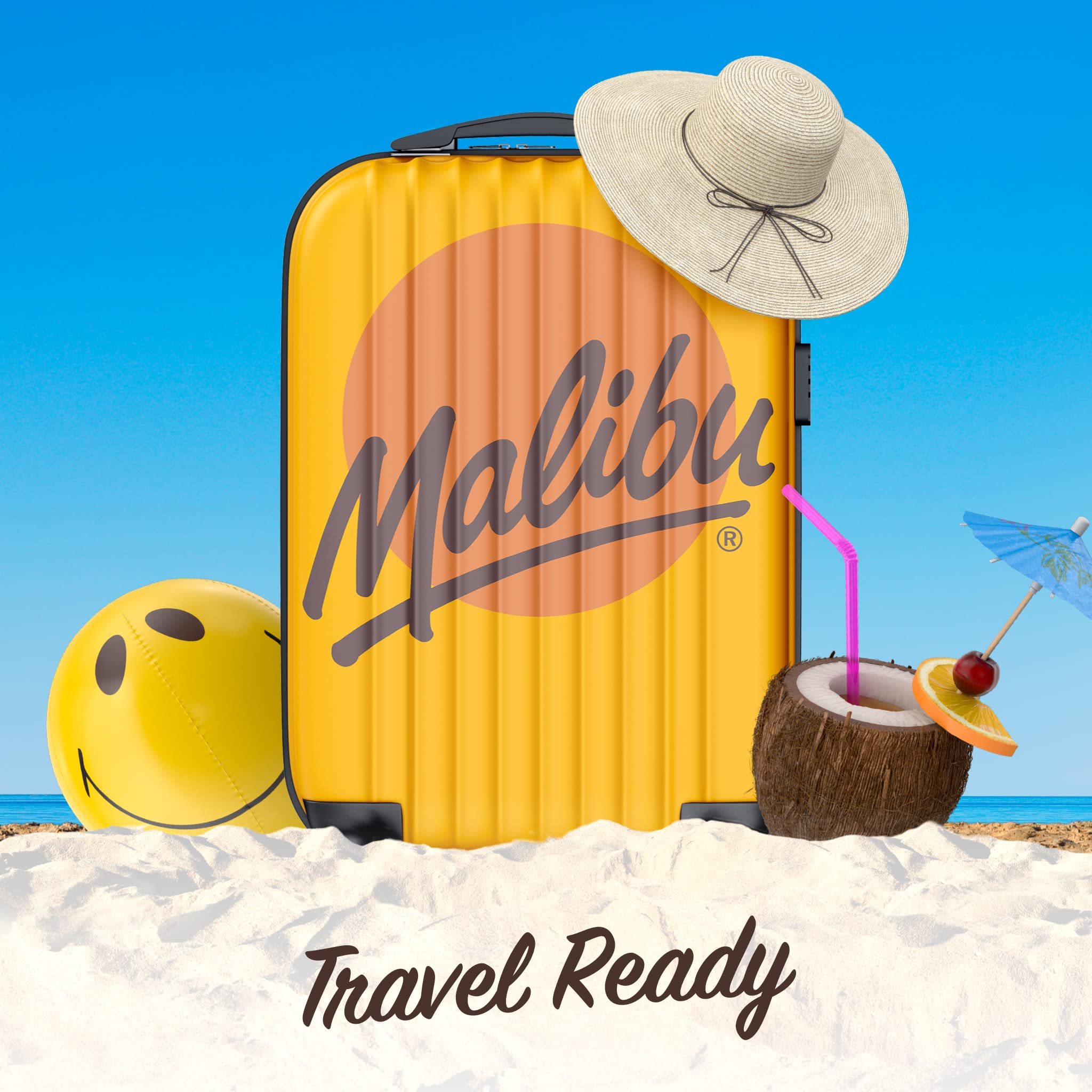 Malibu After Sun Gel Travel Bag with SPF10/ 15, Aloe Vera