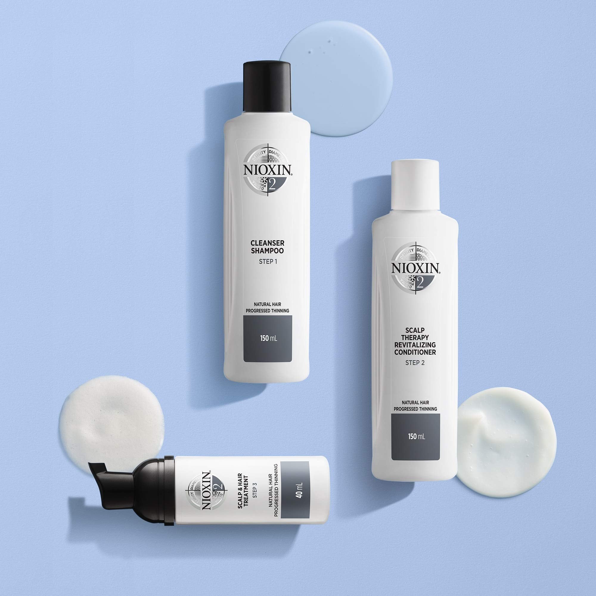 Nioxin 3-Part System | System 2 | Natural Hair with Progressed Thinning Hair Treatment | Scalp Therapy | Hair Thickening Treatment | Revitalising Conditioner | 1000 ml