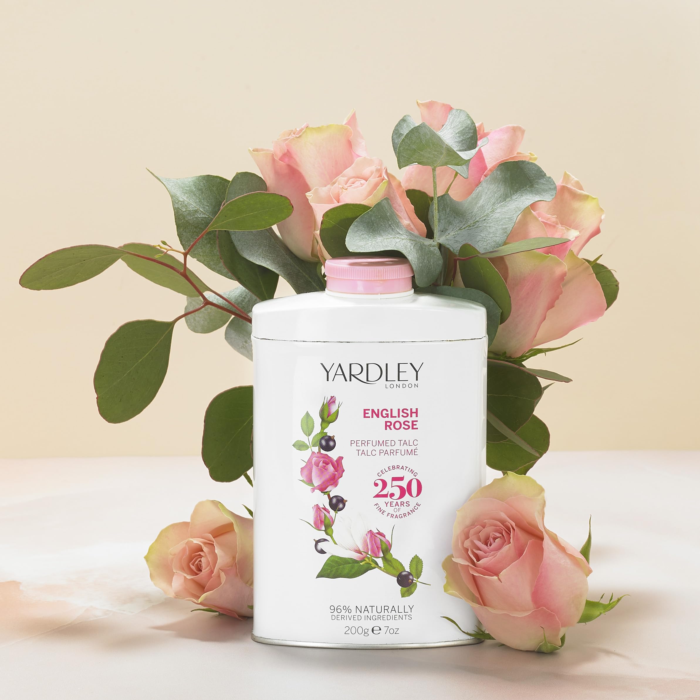 Yardley of London English Rose 7.0 oz Perfumed Talc, clean (Y6320018-6)