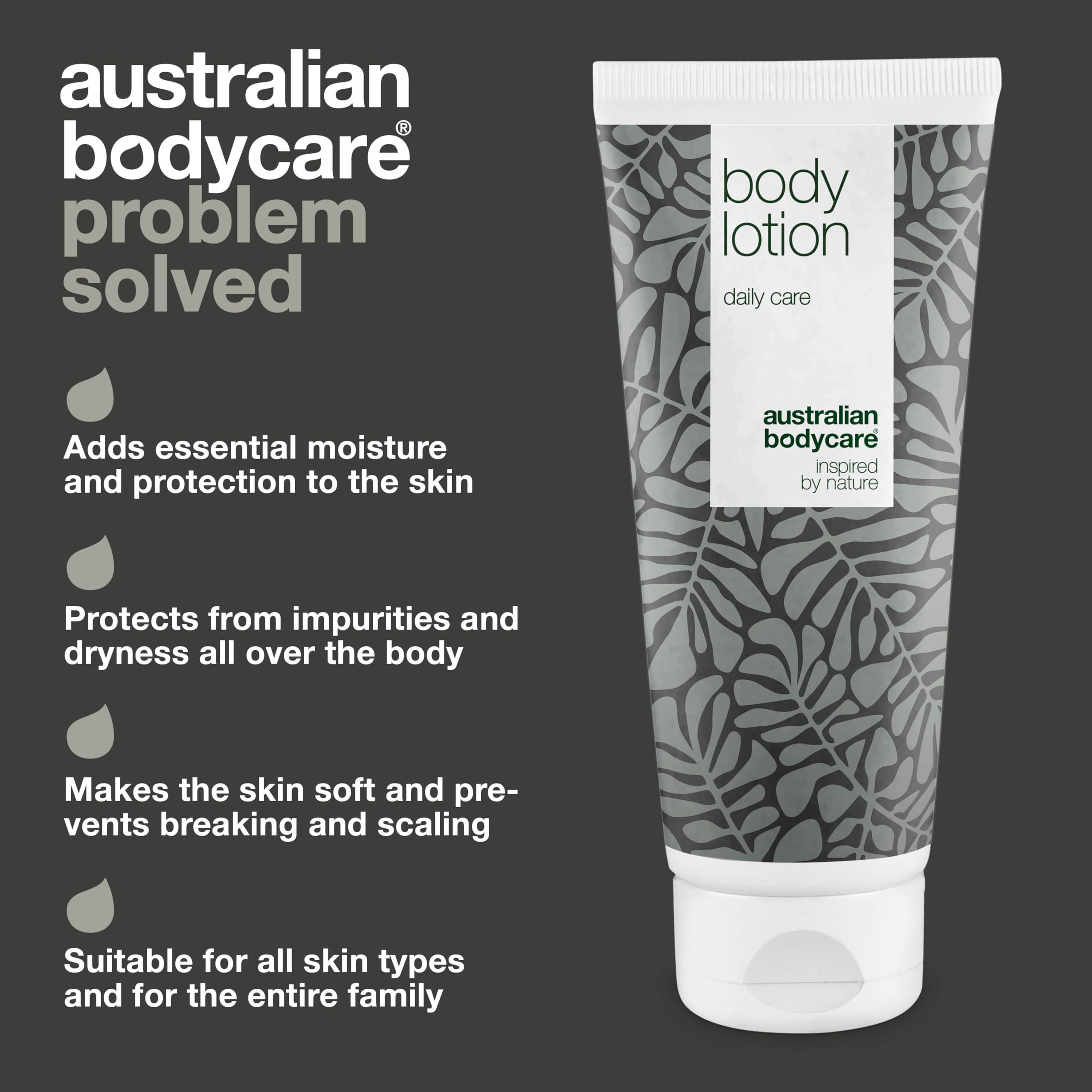 Australian Bodycare Body Lotion for Women & Men 200 ml | Tea Tree Oil Body Lotion against Dry Skin | Daily care Relieve pimples, Ringworm, Fungus, Jock Itch, Acne, Body Odor & smelly feet